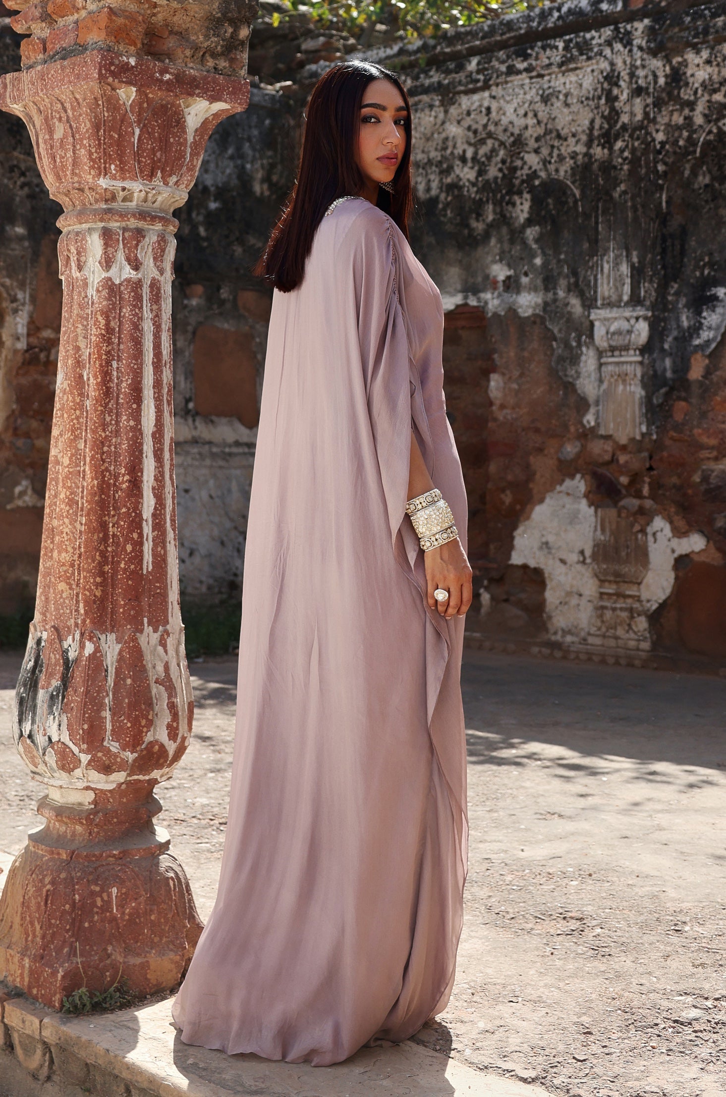 Sahara – lilac chiffon dress, bisouNYC