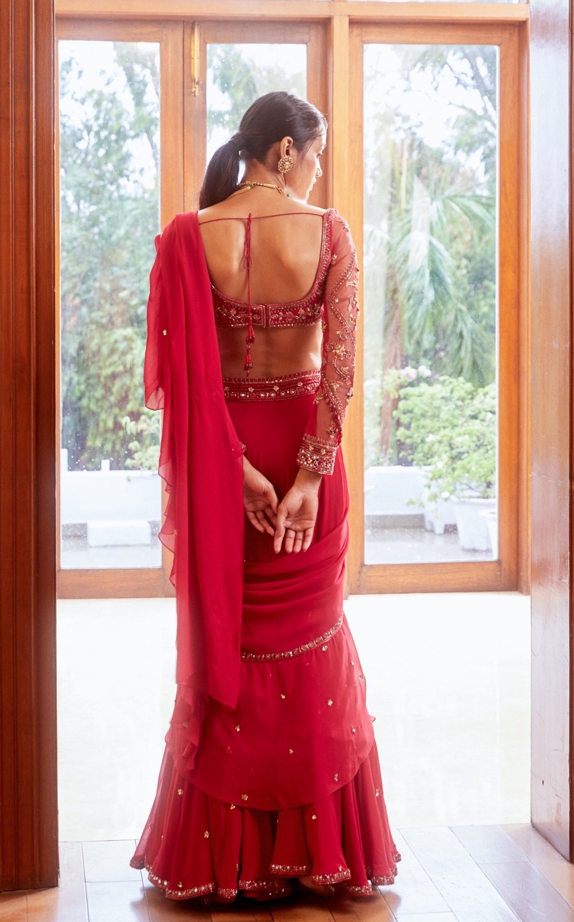 Seema – fuchsia lehenga, bisouNYC