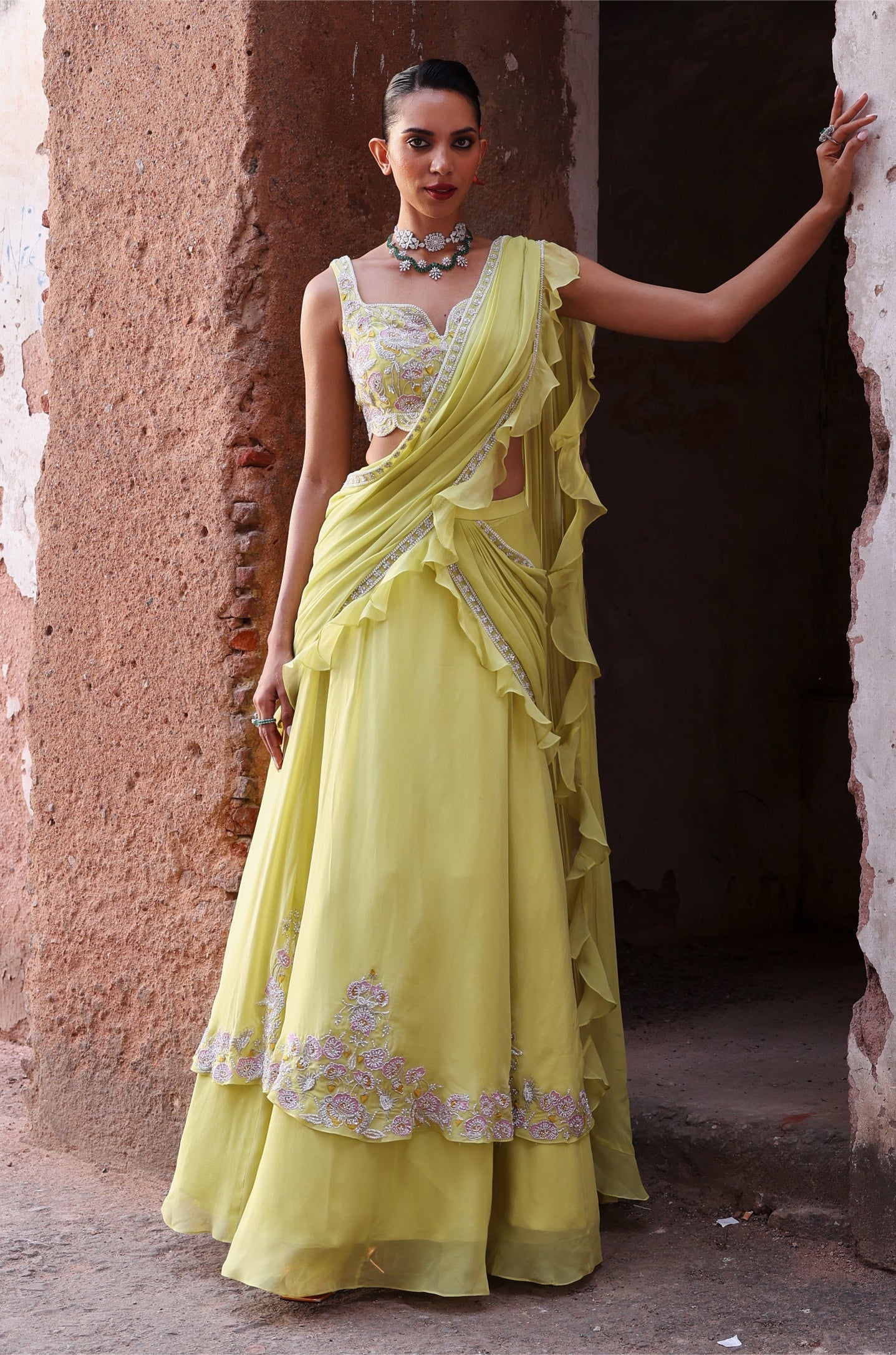 Snehal – organza lehenga, bisouNYC