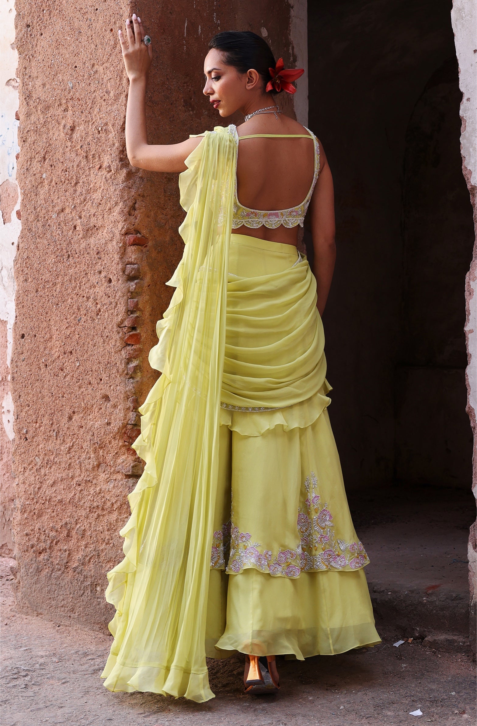 Snehal – organza lehenga, bisouNYC