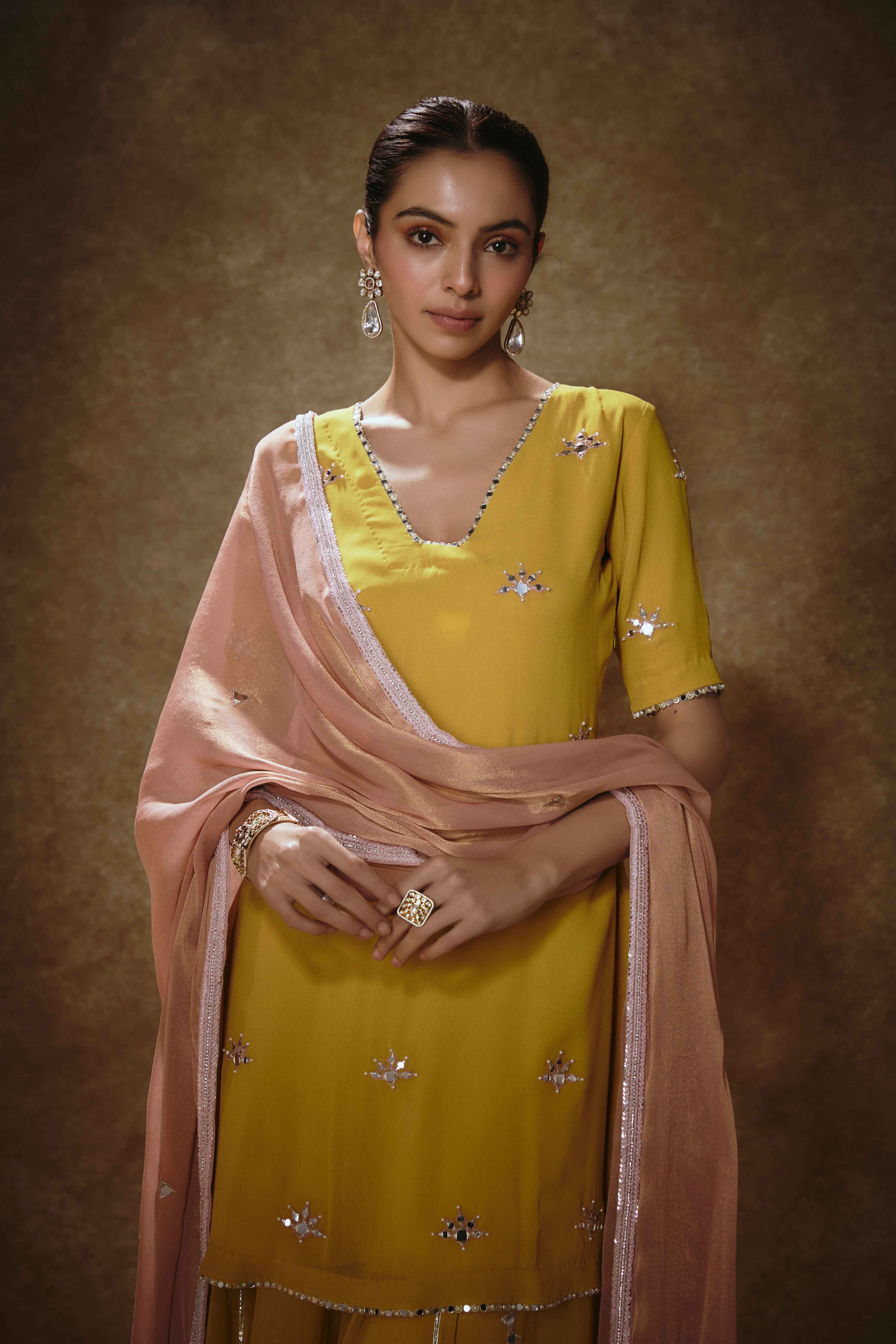 Tahira – yellow suit, bisouNYC