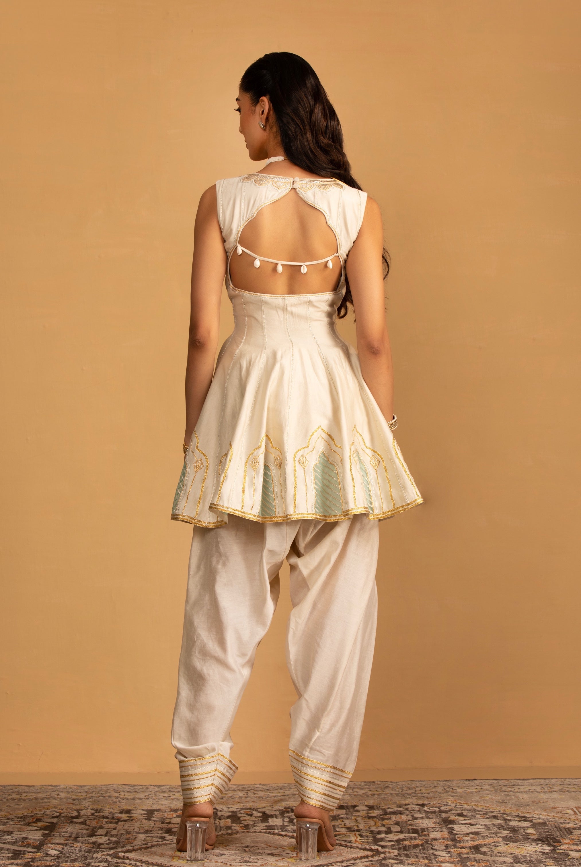 Krishna – black organza suit, bisouNYC