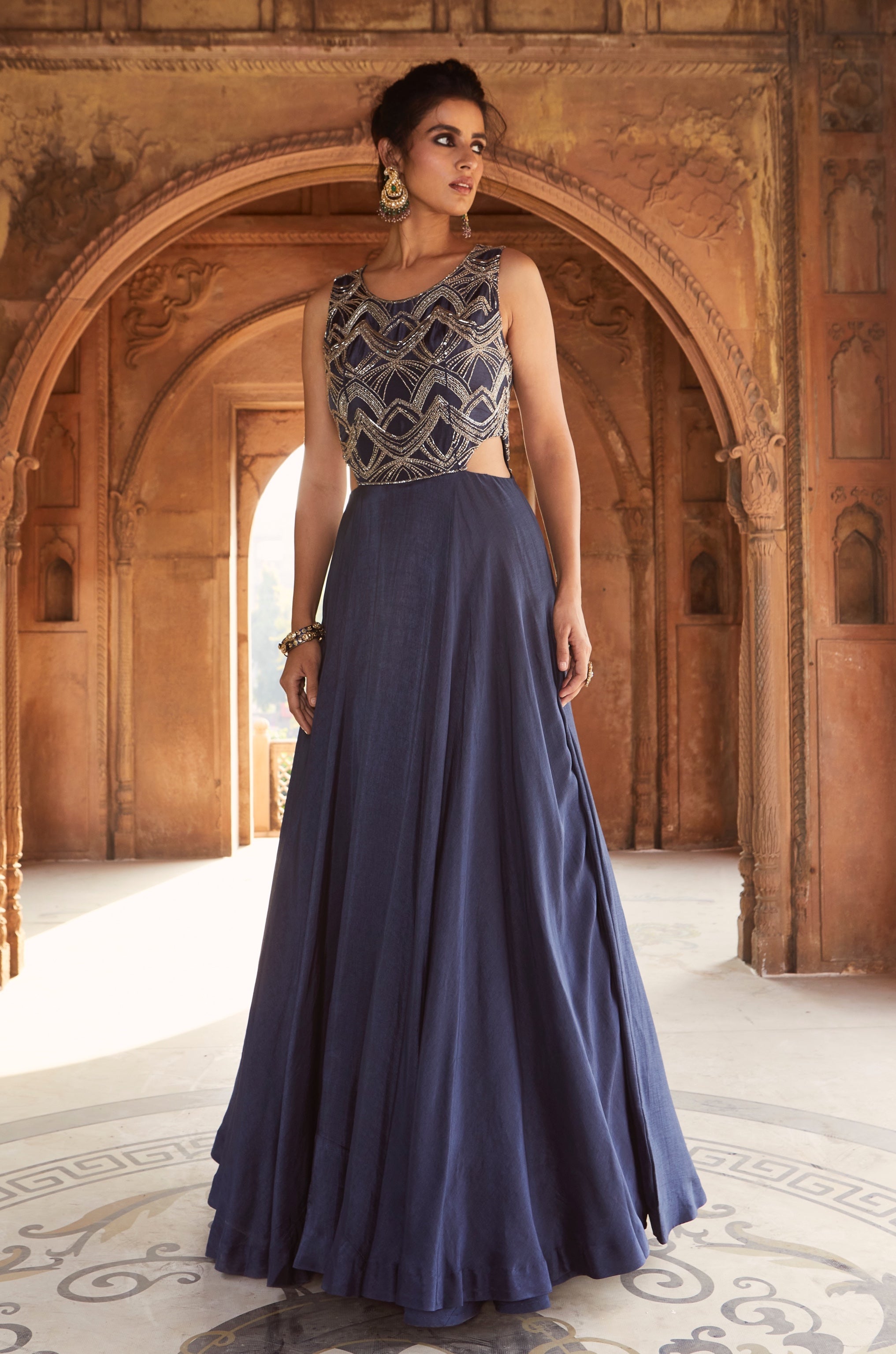 Zaafira – navy dress, bisouNYC