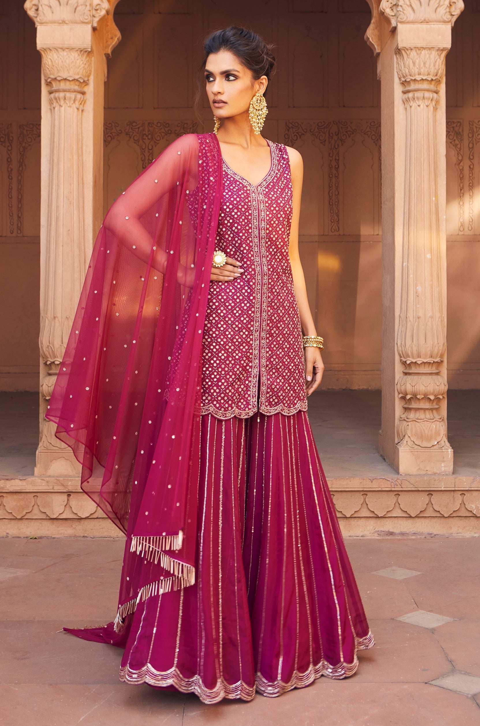 Zabya – organza suit, bisouNYC