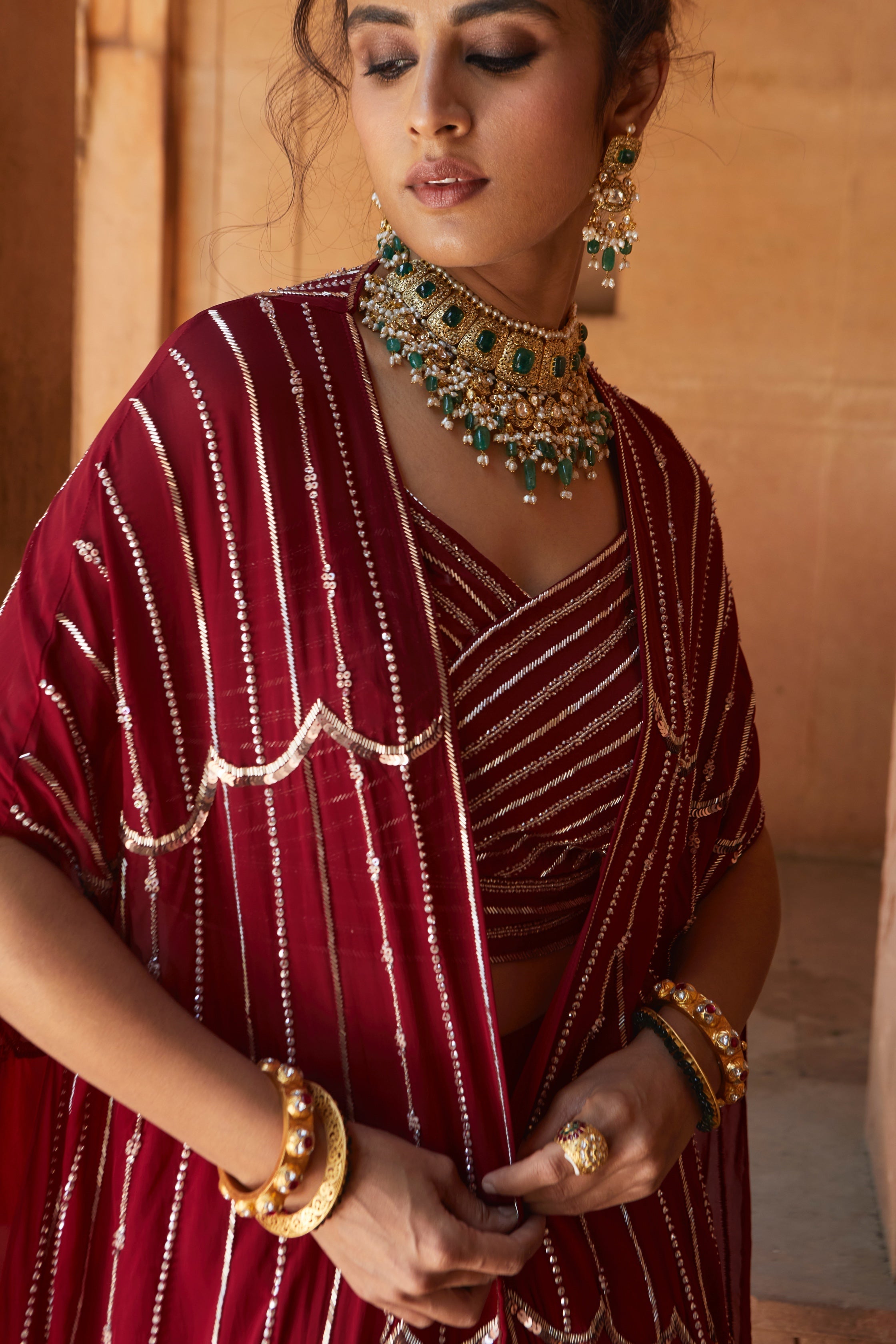 Zetta – georgette lehenga, bisouNYC