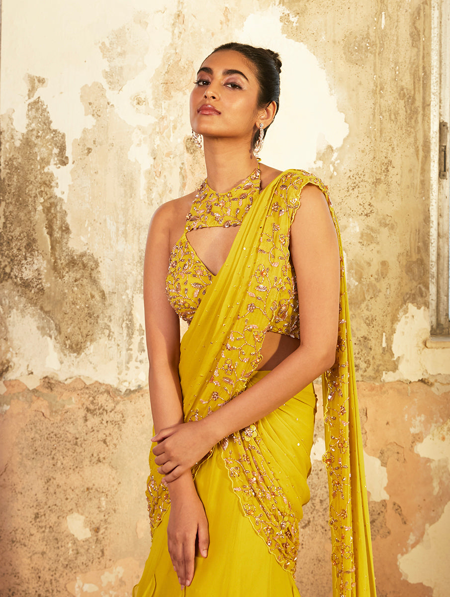Ziya – georgette lehenga, bisouNYC