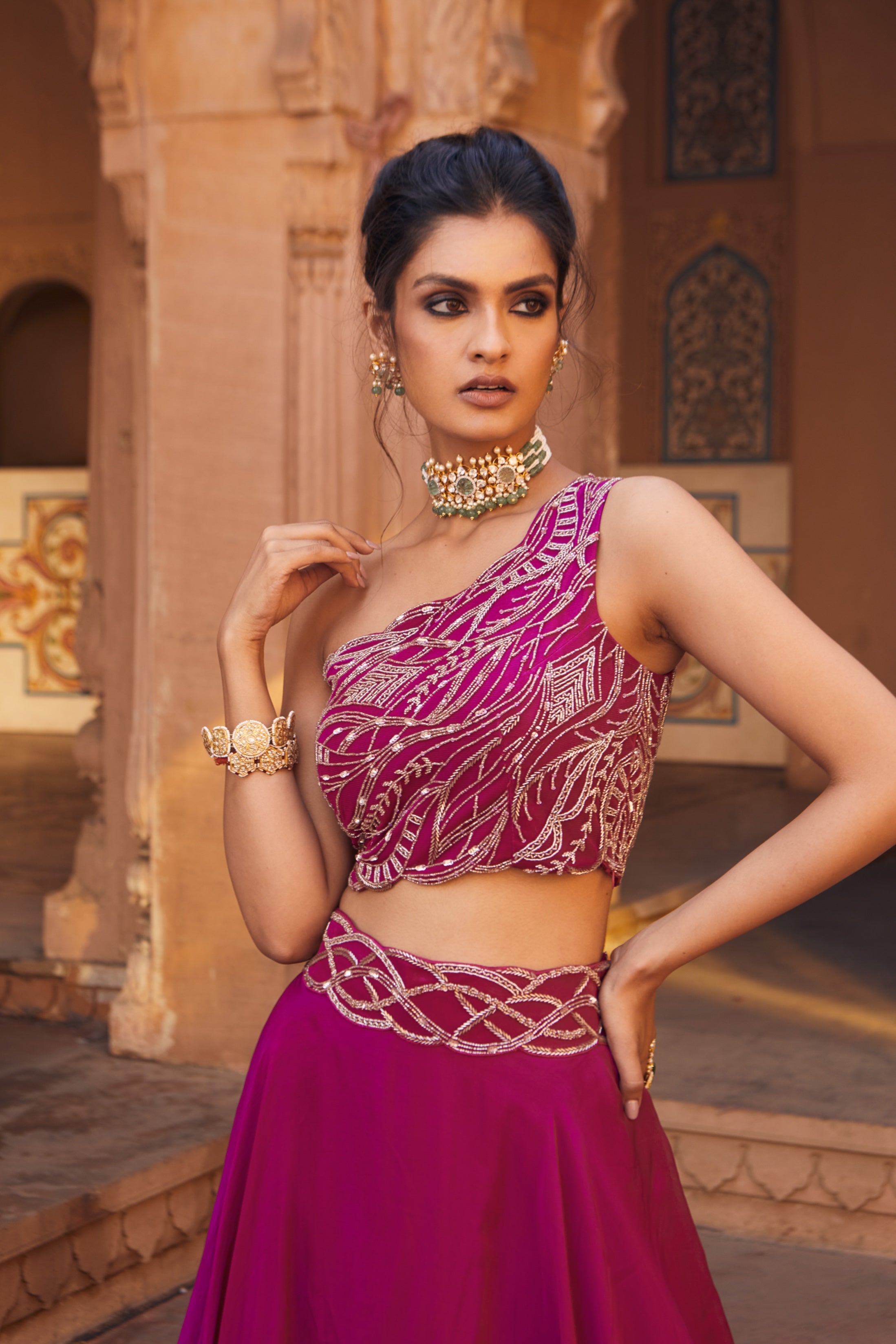 Zoe – net lehenga, bisouNYC