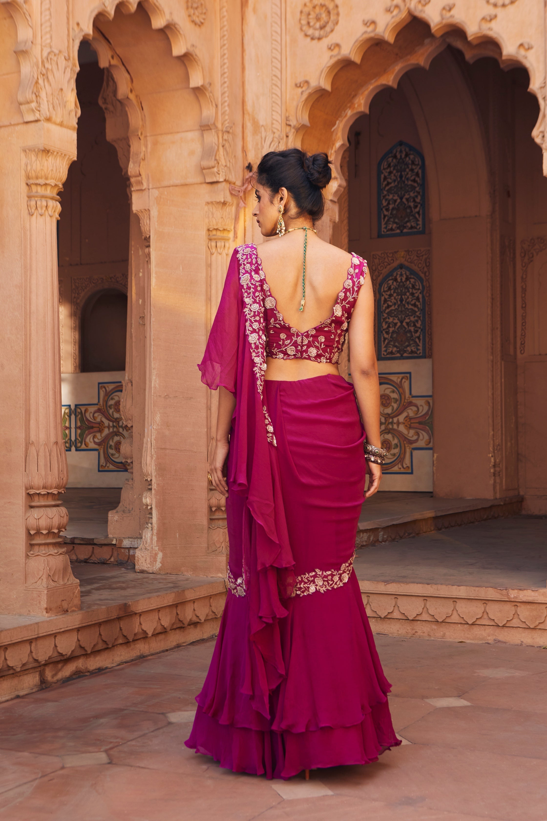 Zola – chiffon saree, bisouNYC