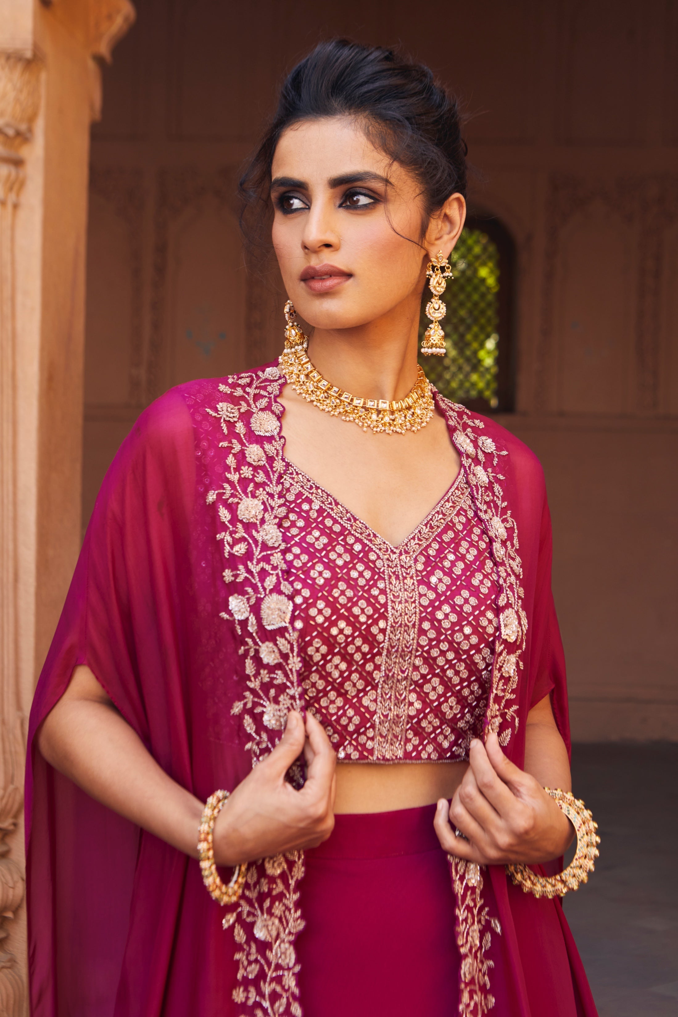 Zoya – georgette lehenga, bisouNYC
