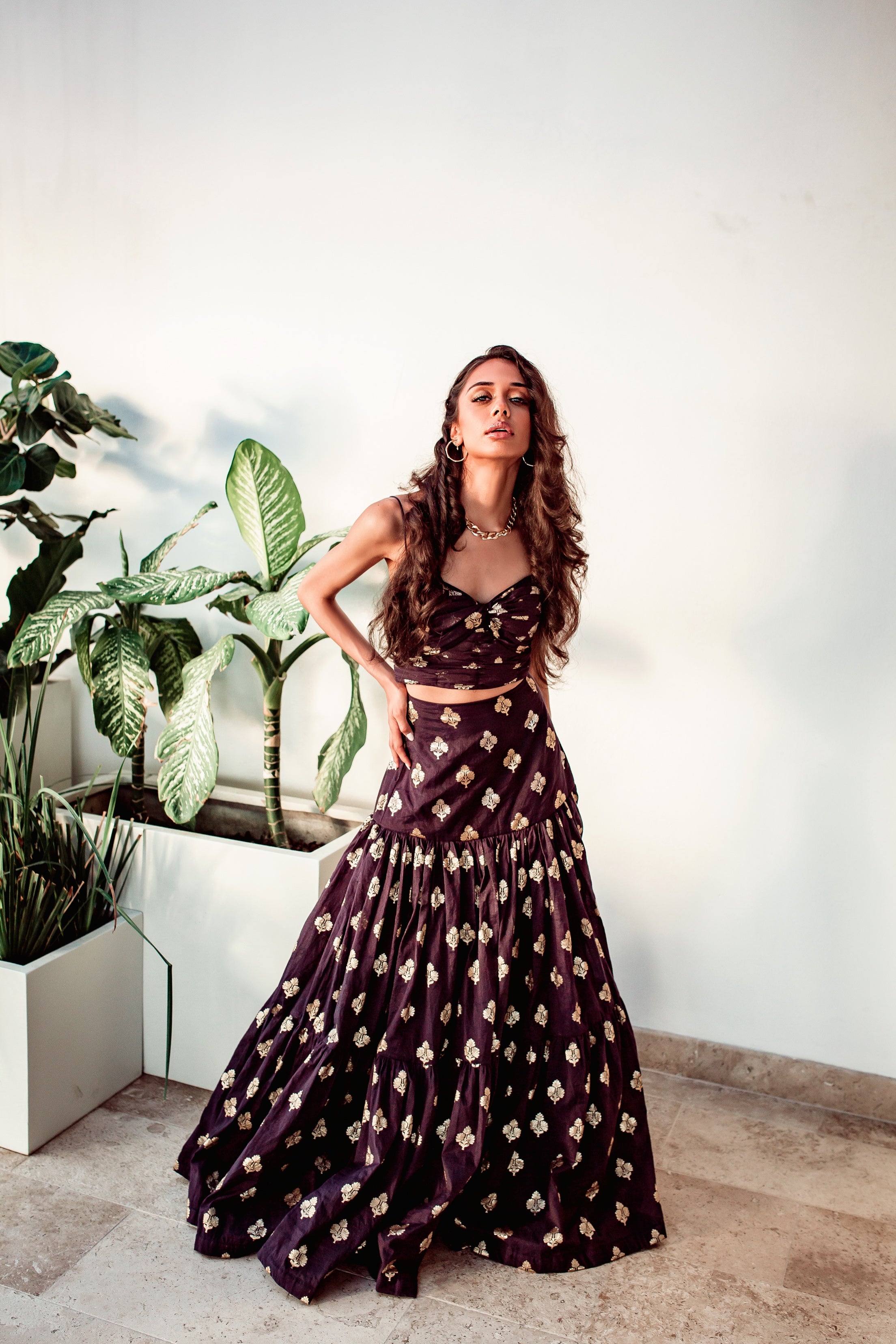 5th Ave – navy lehenga, bisouNYC