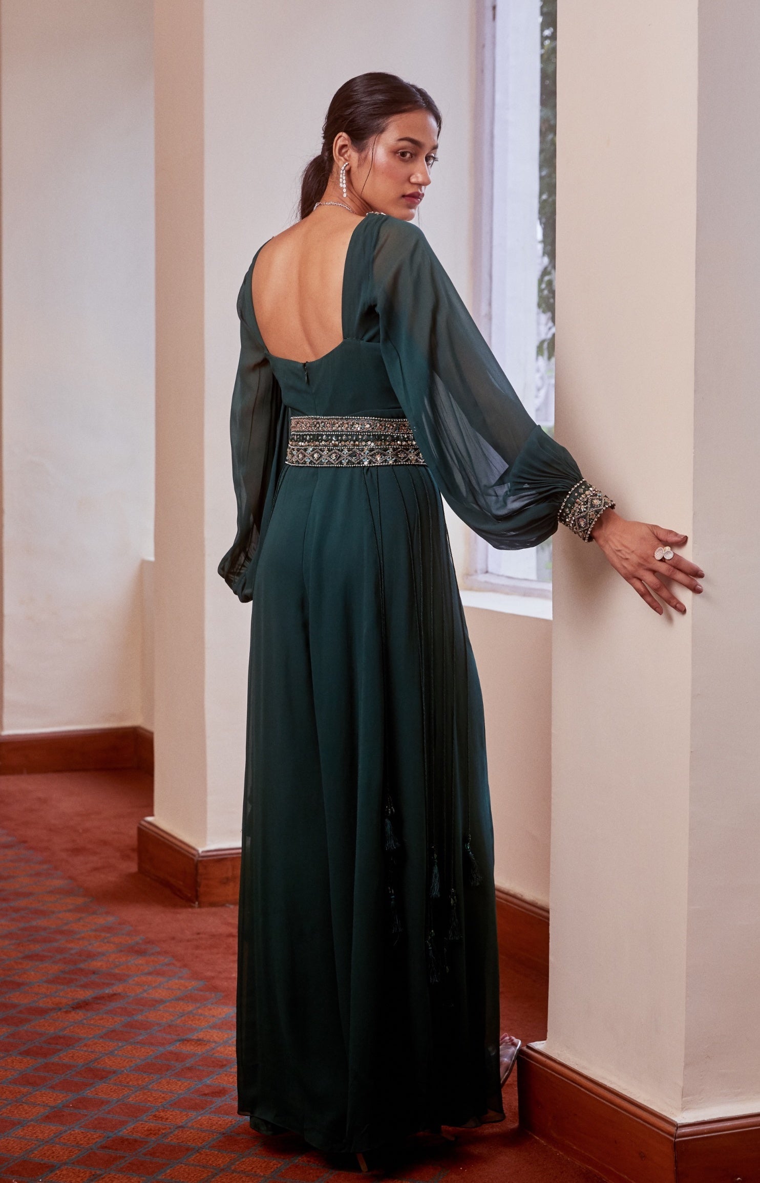 Alisha – teal suit, bisouNYC