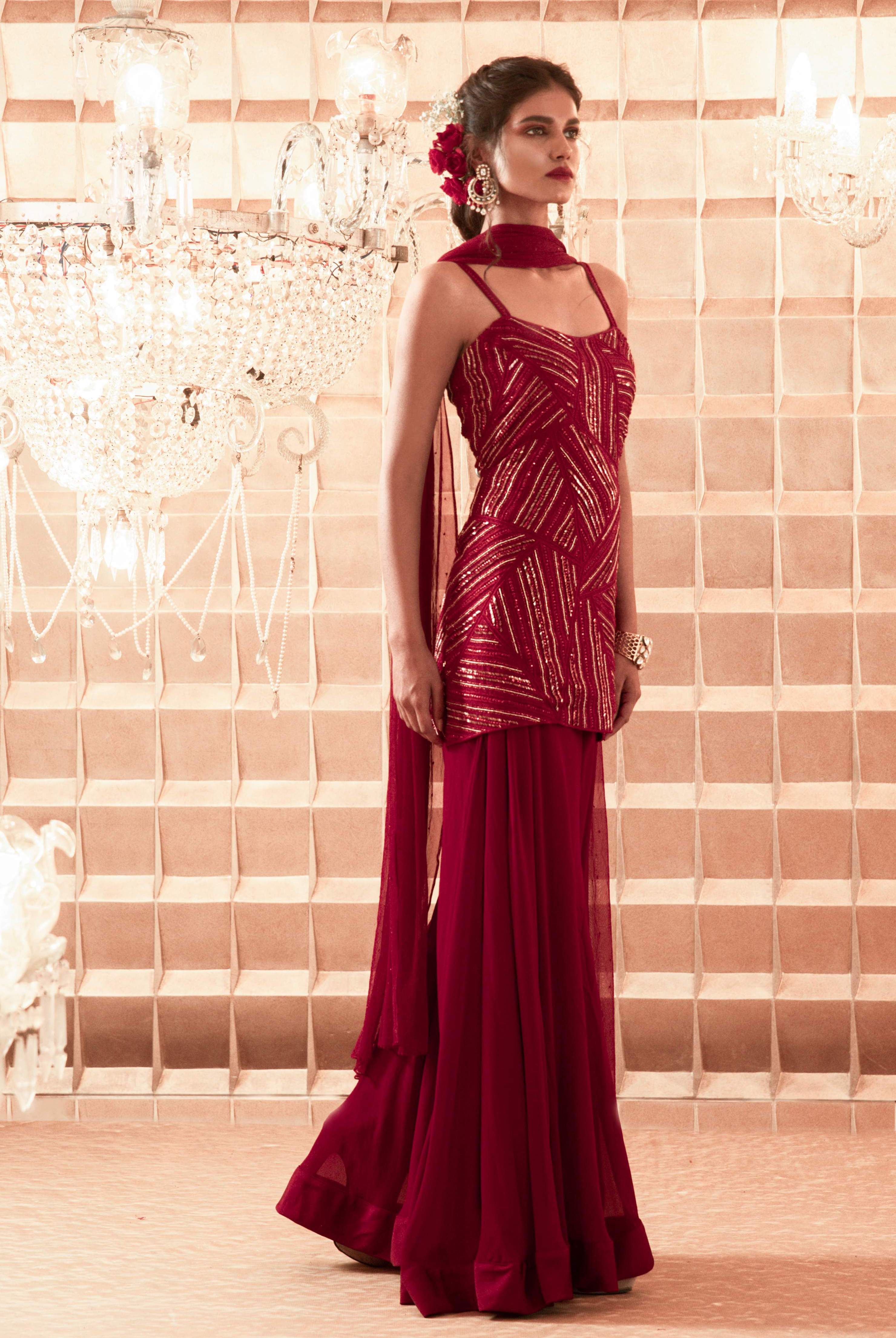 Amaya – georgette suit, bisouNYC