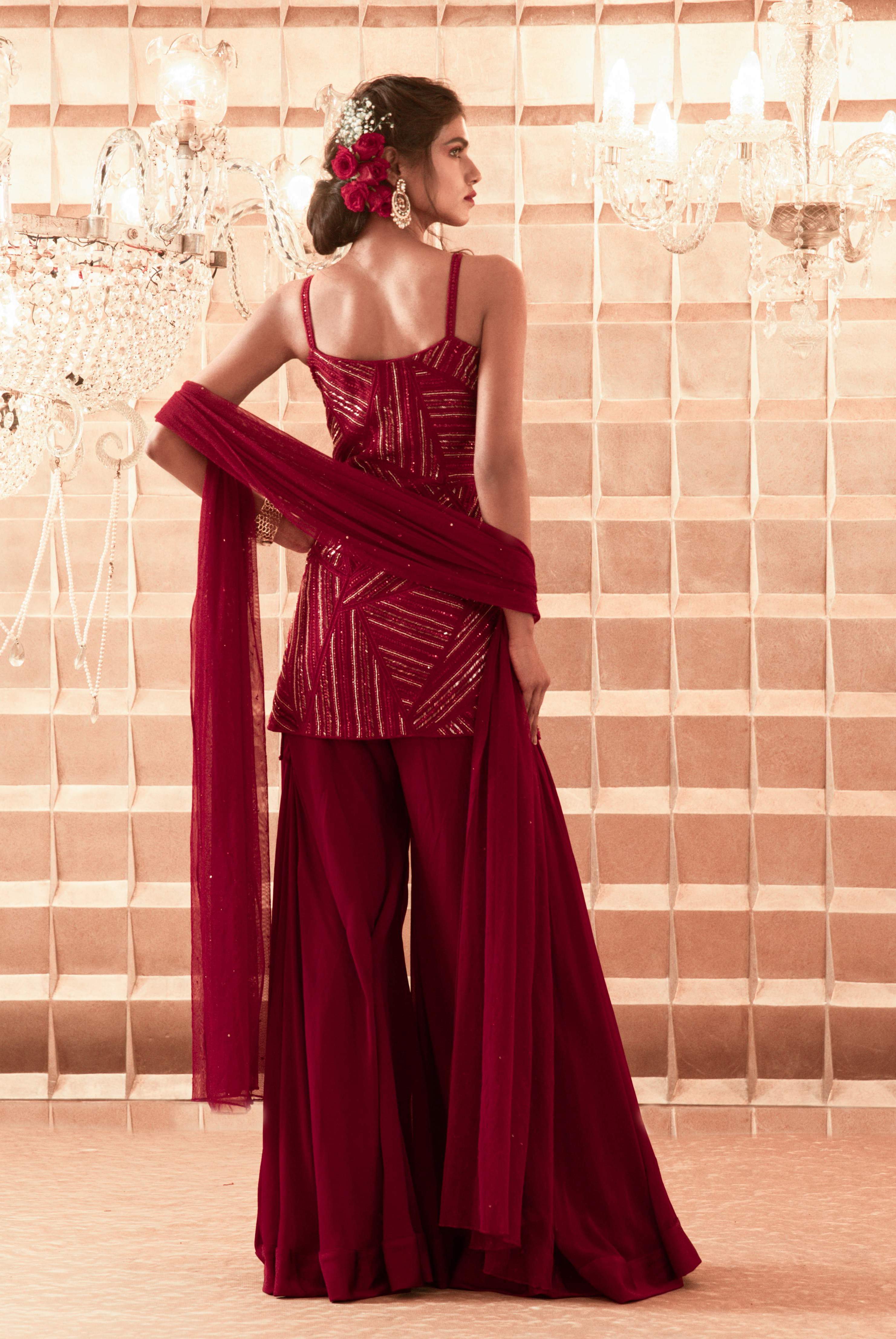 Amaya – georgette suit, bisouNYC
