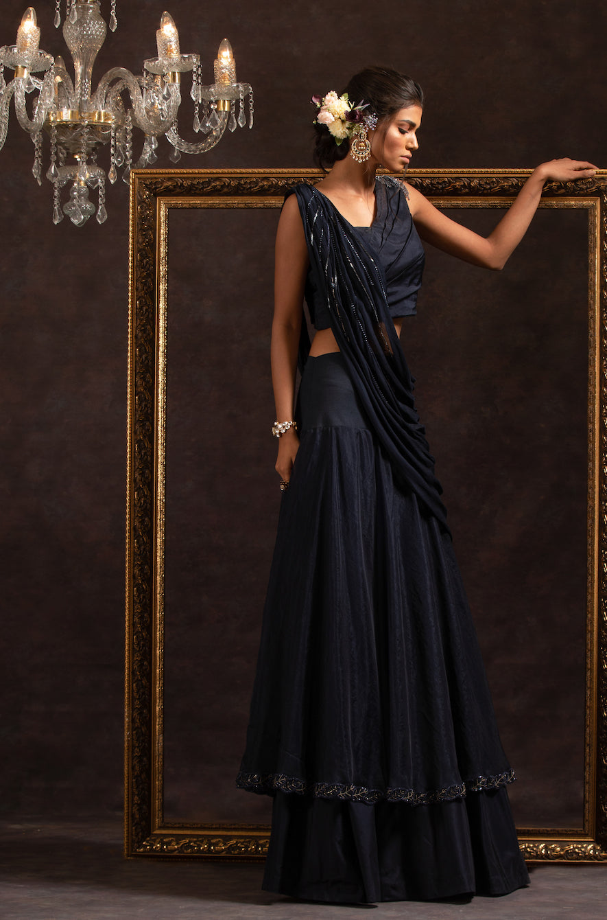 Andrea – organza lehenga, bisouNYC