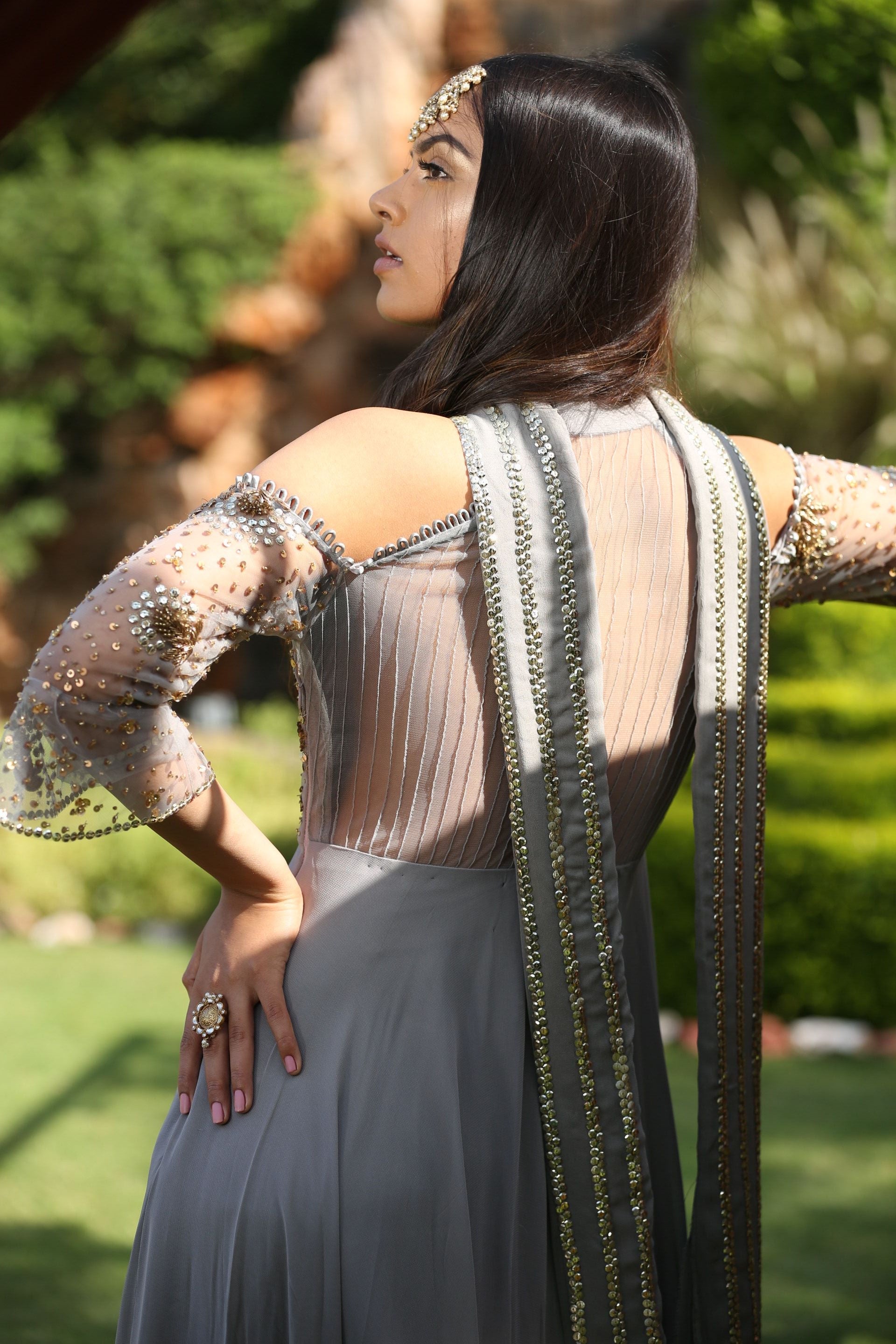 Anya – grey dress, bisouNYC