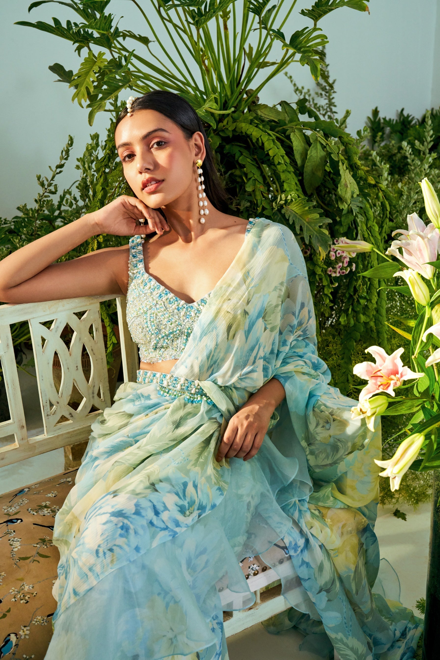 Aria – organza saree, bisouNYC