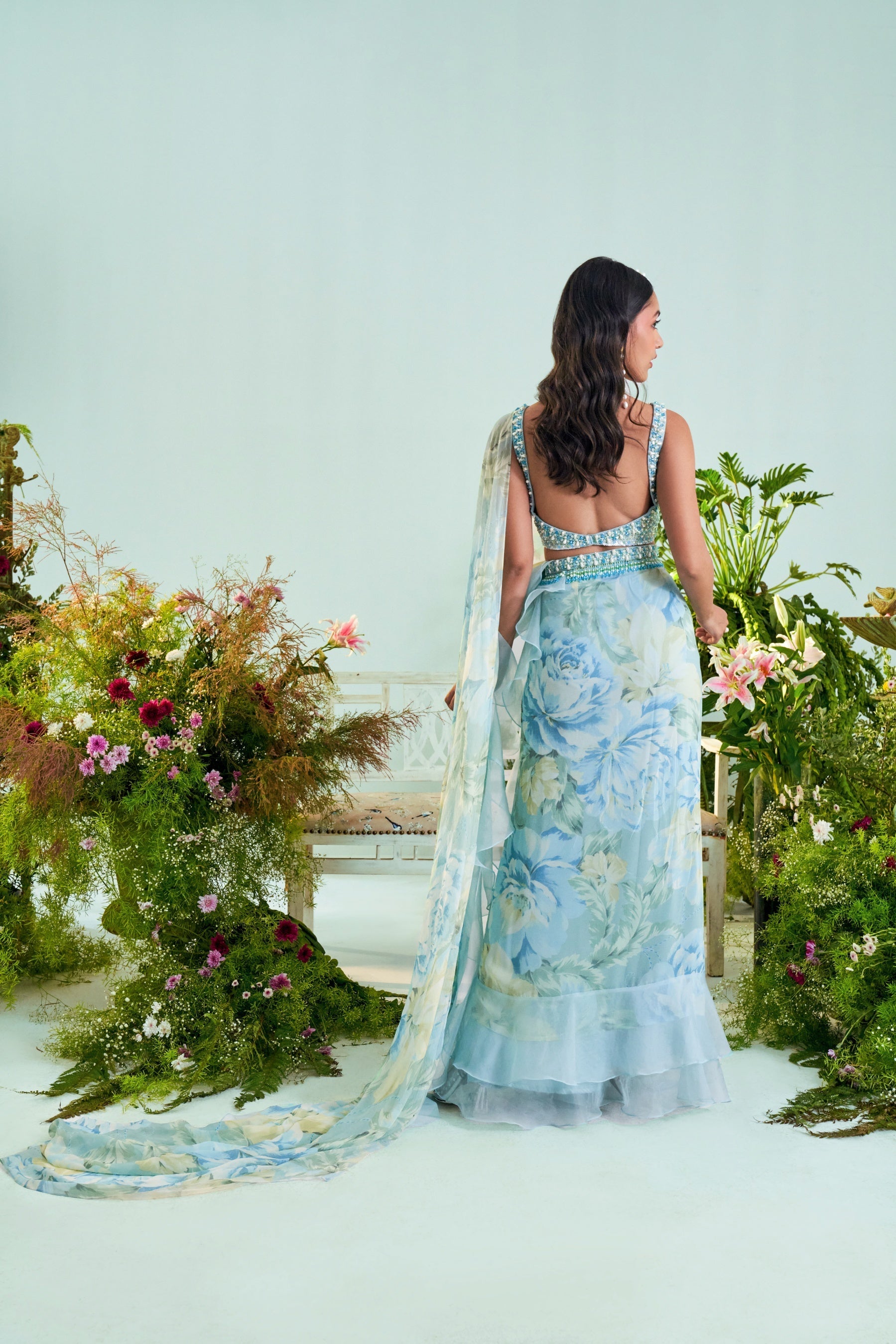 Aria – organza saree, bisouNYC