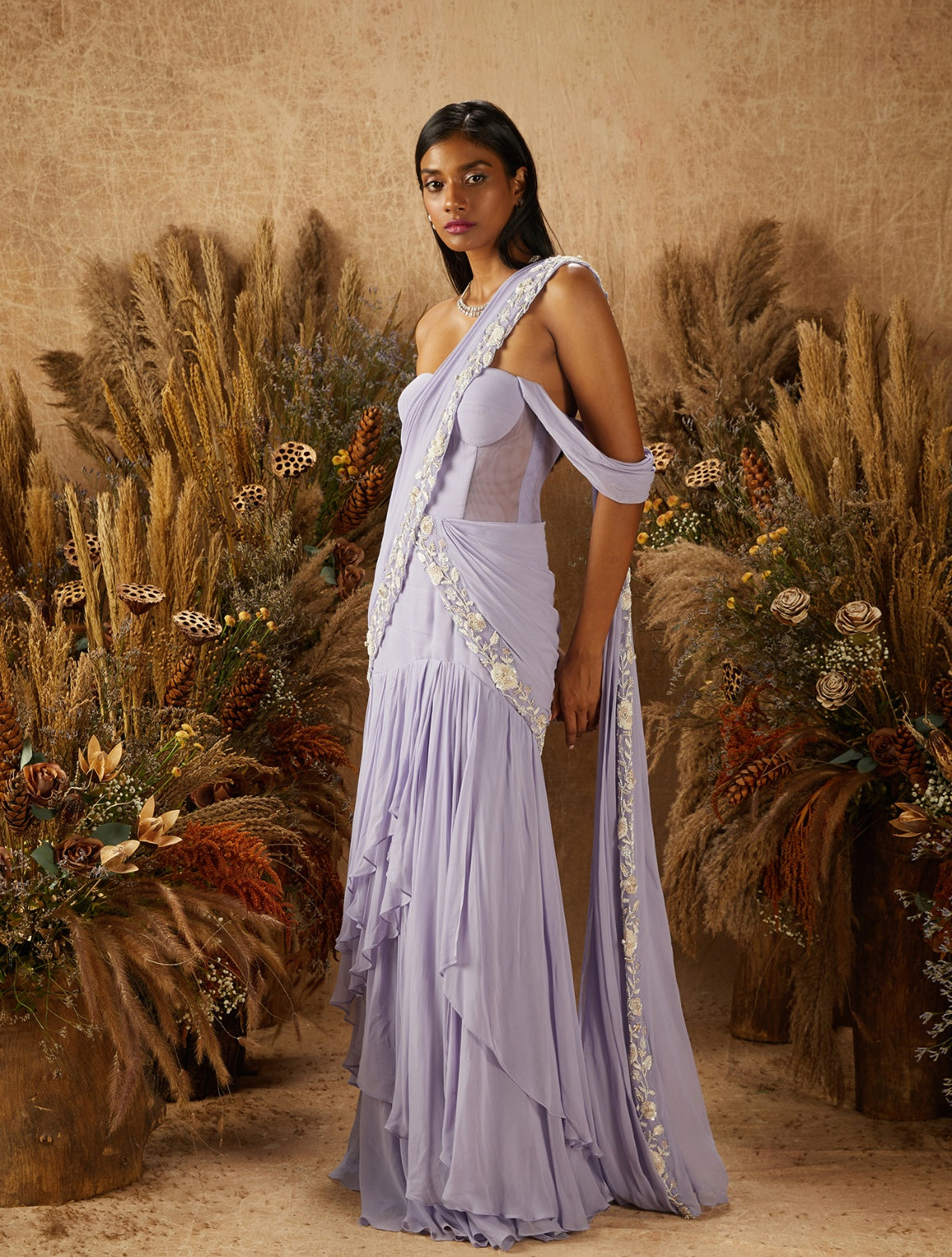 Ariese – purple lehenga, bisouNYC