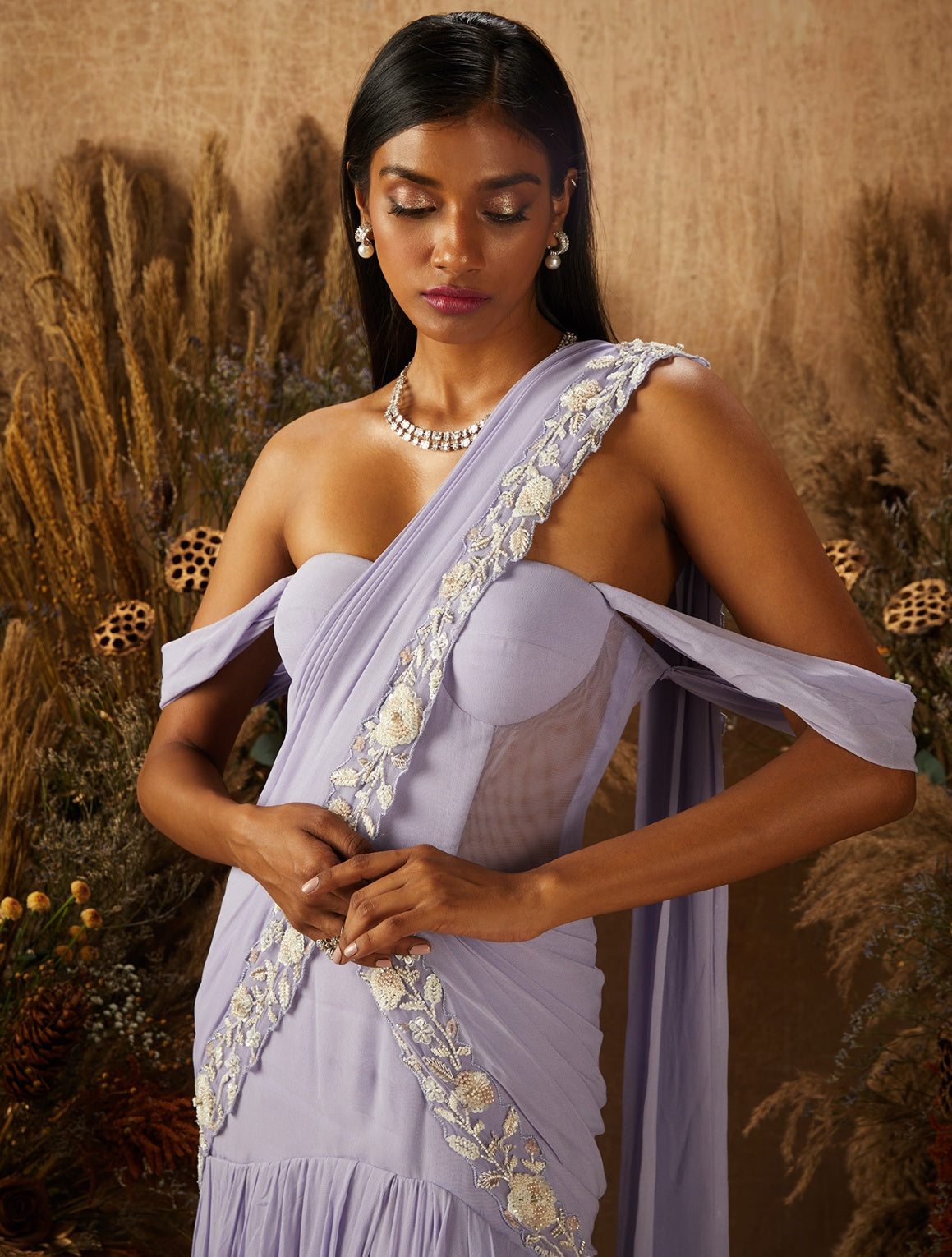 Ariese – purple lehenga, bisouNYC