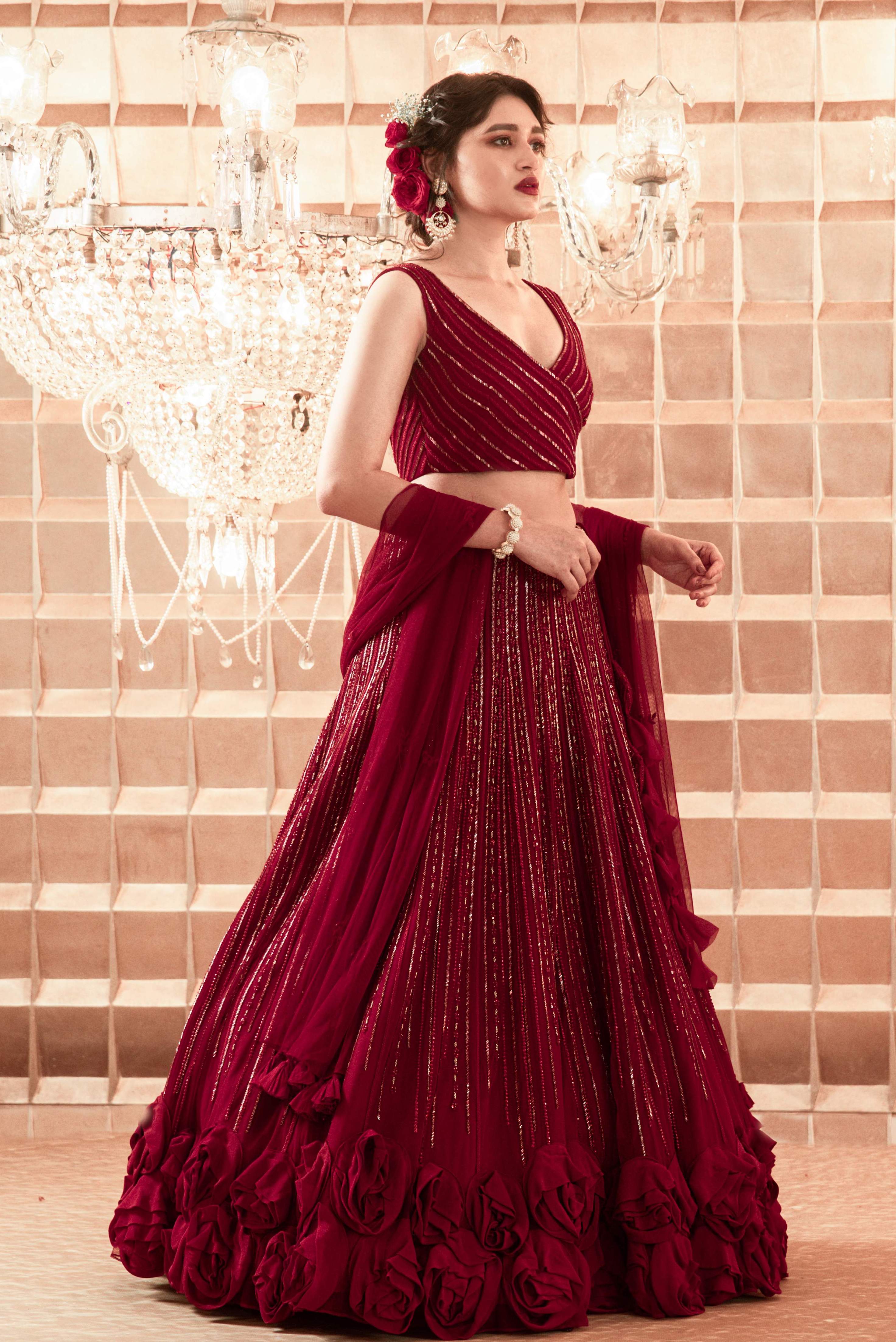 Athena – silk lehenga, bisouNYC