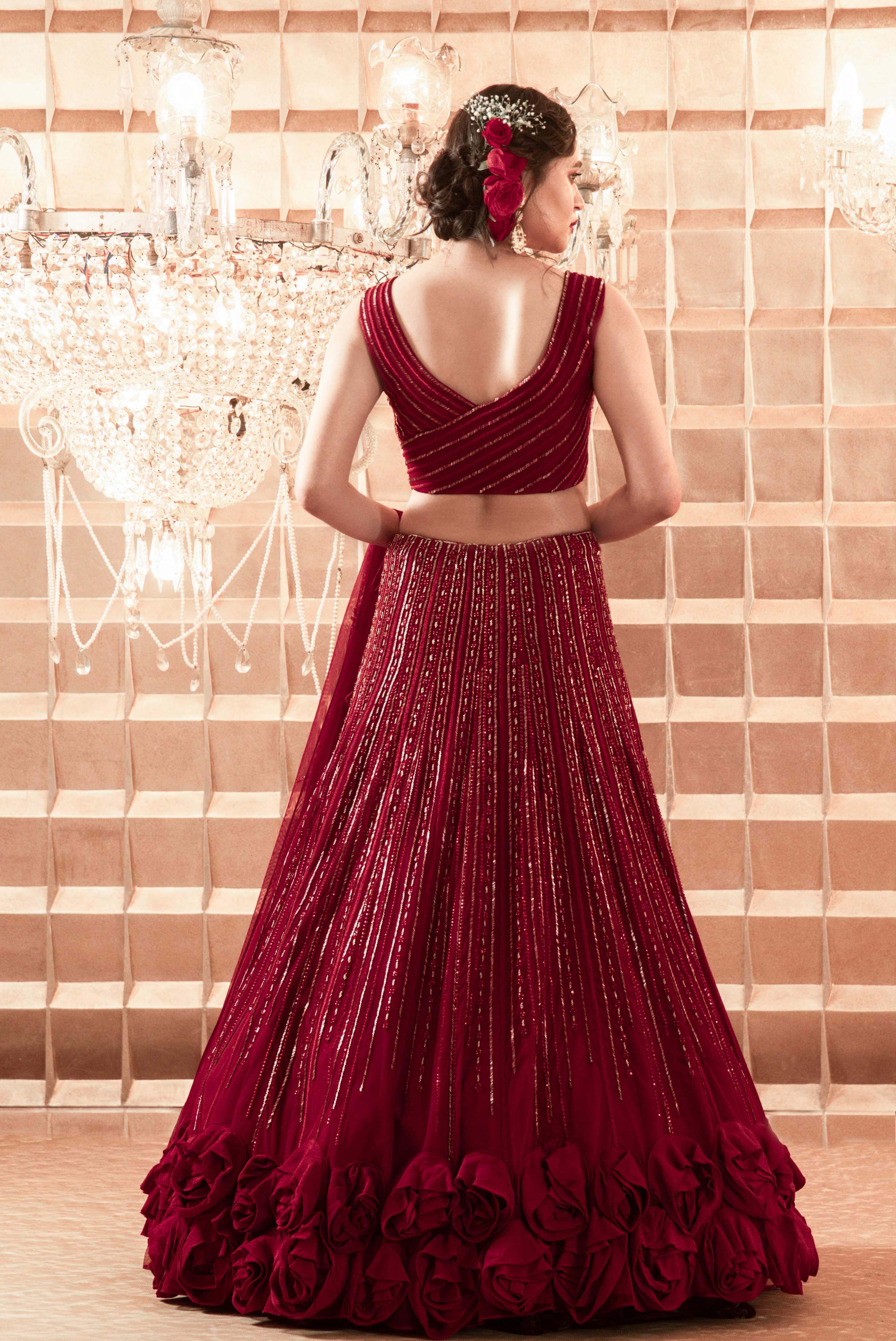 Athena – silk lehenga, bisouNYC