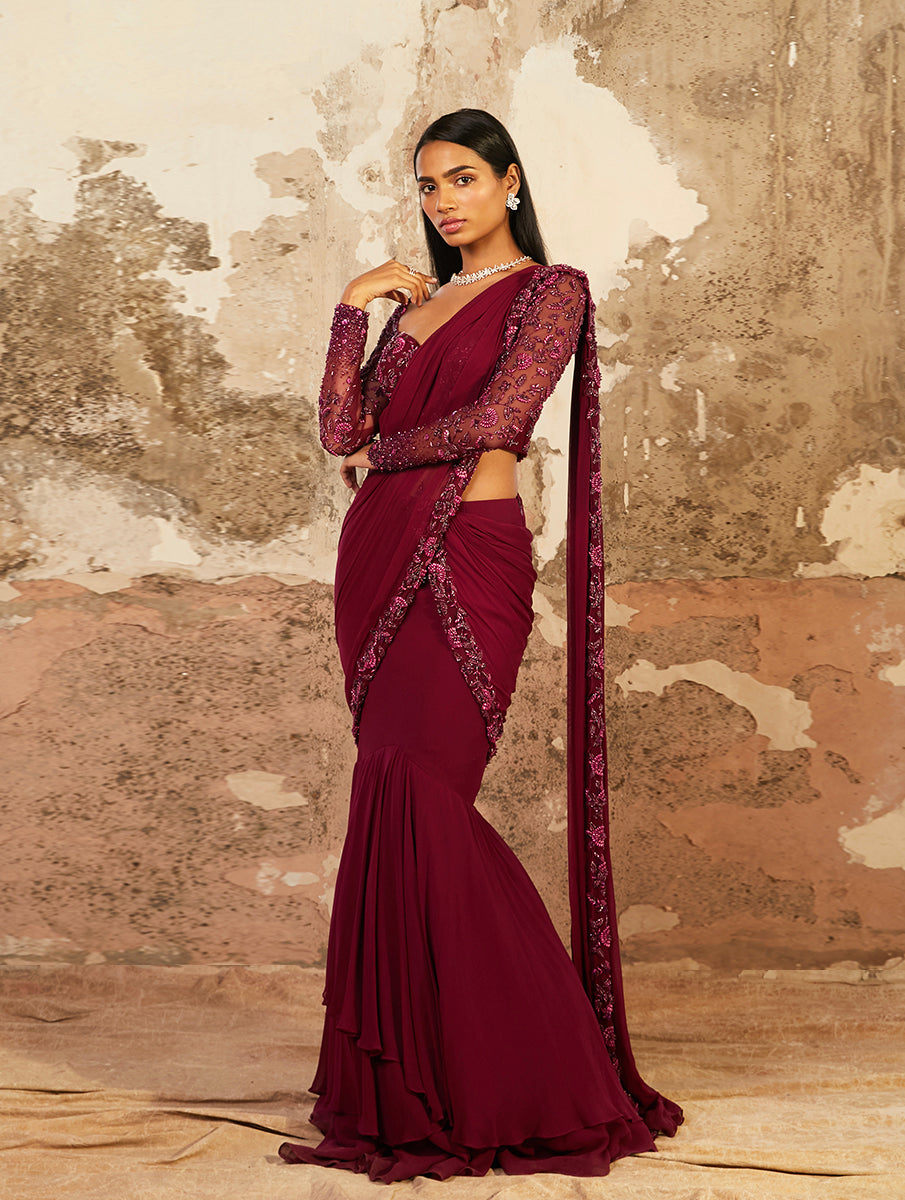 Aubrey – georgette lehenga, bisouNYC
