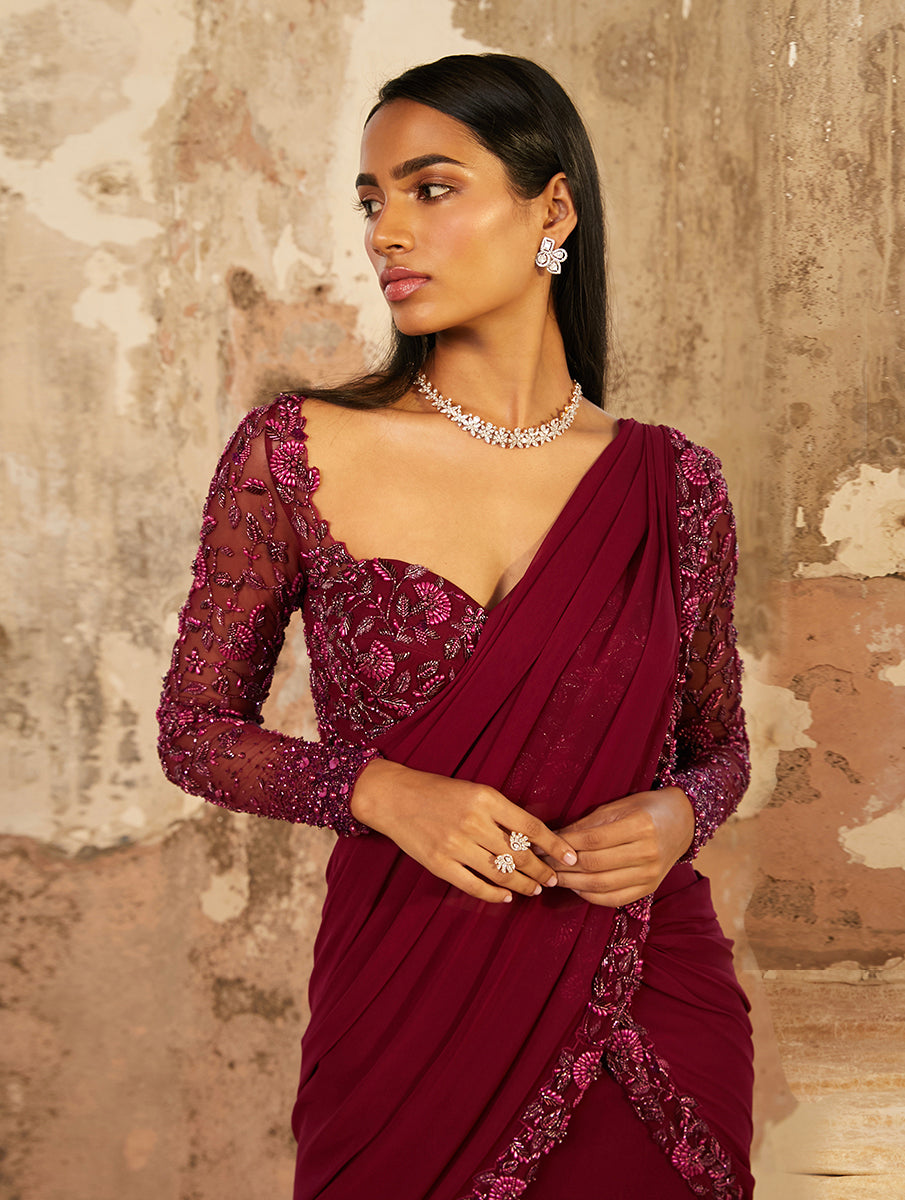 Aubrey – georgette lehenga, bisouNYC