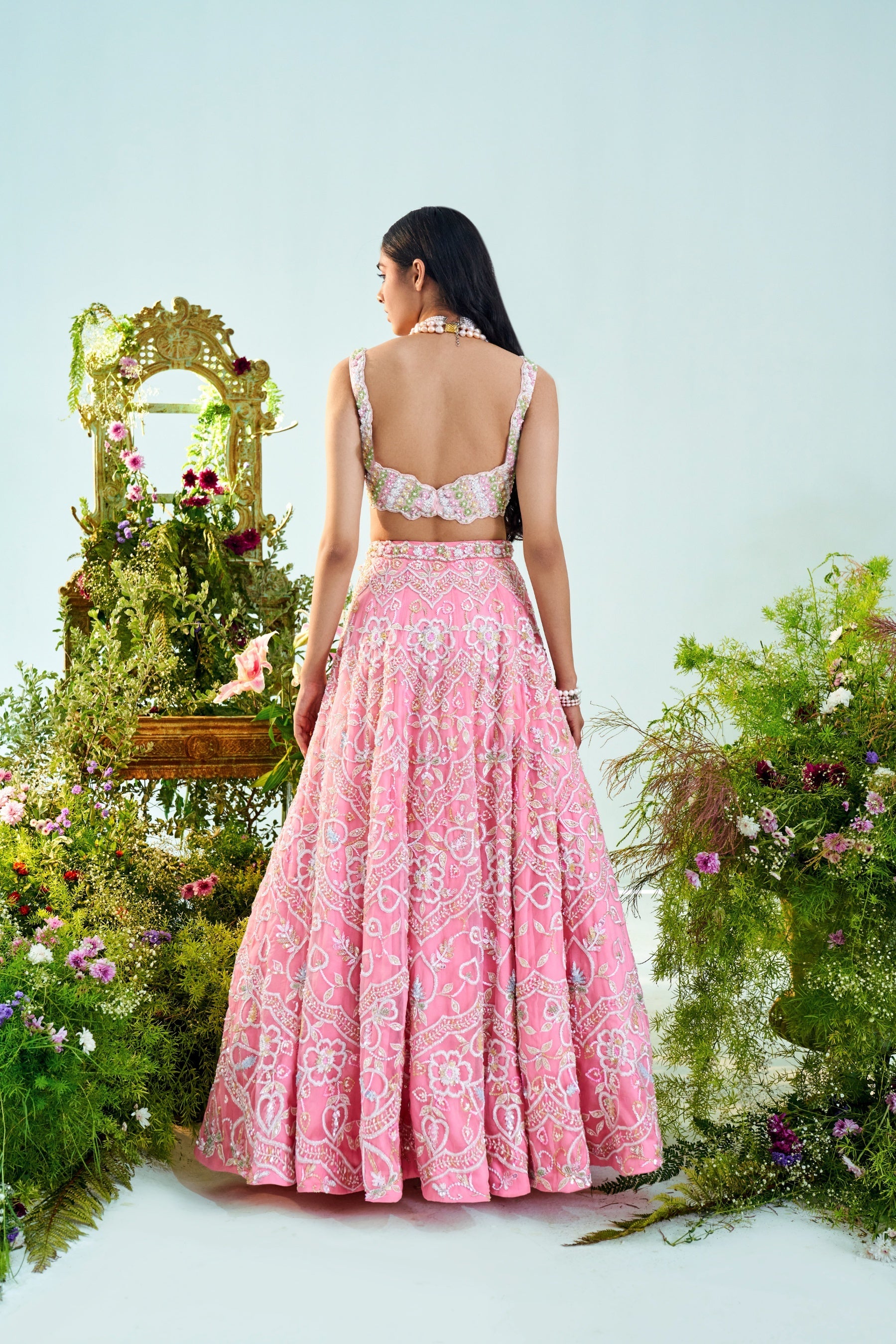 Aurora – organza lehenga, bisouNYC