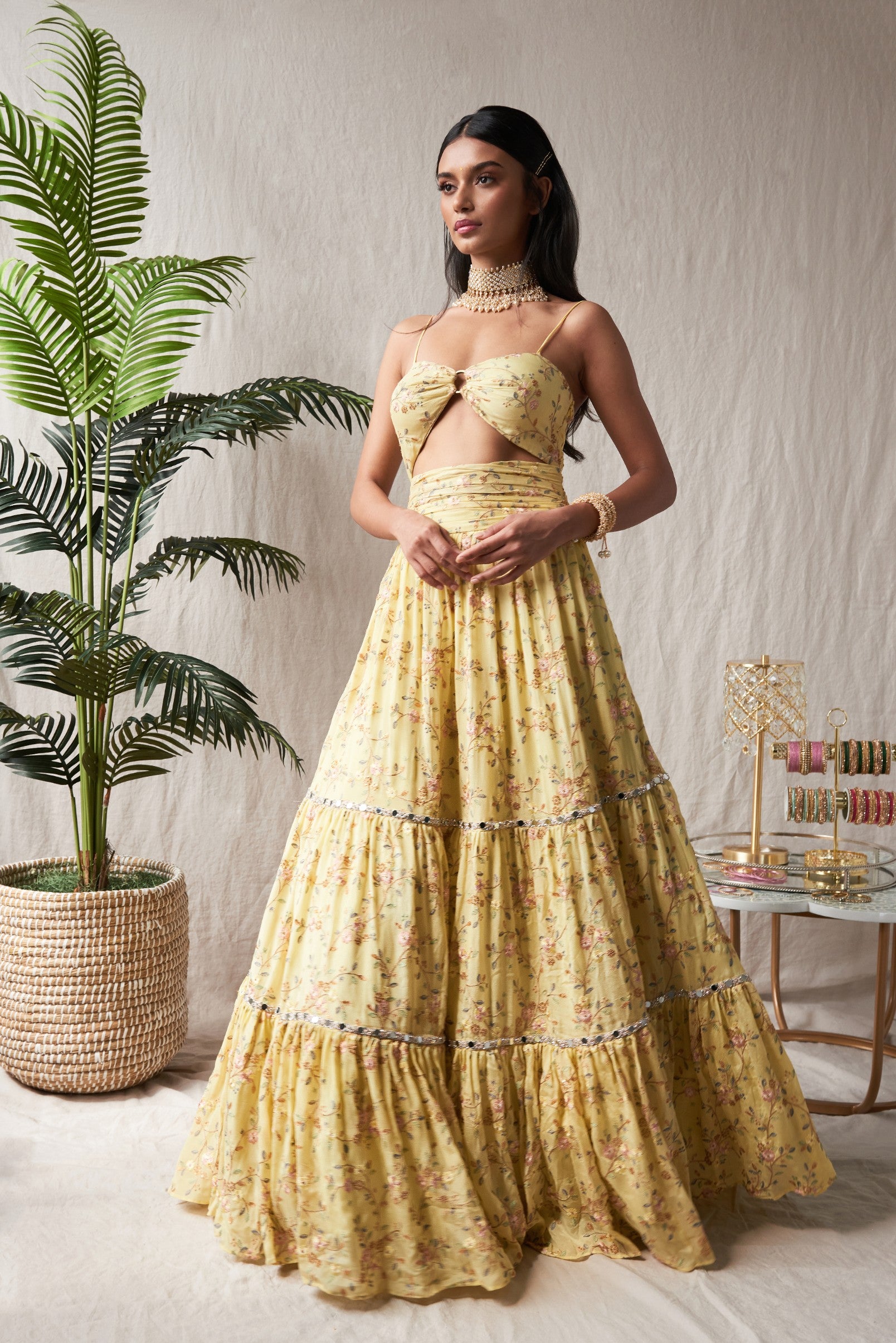 Chandani – yellow dress, bisouNYC