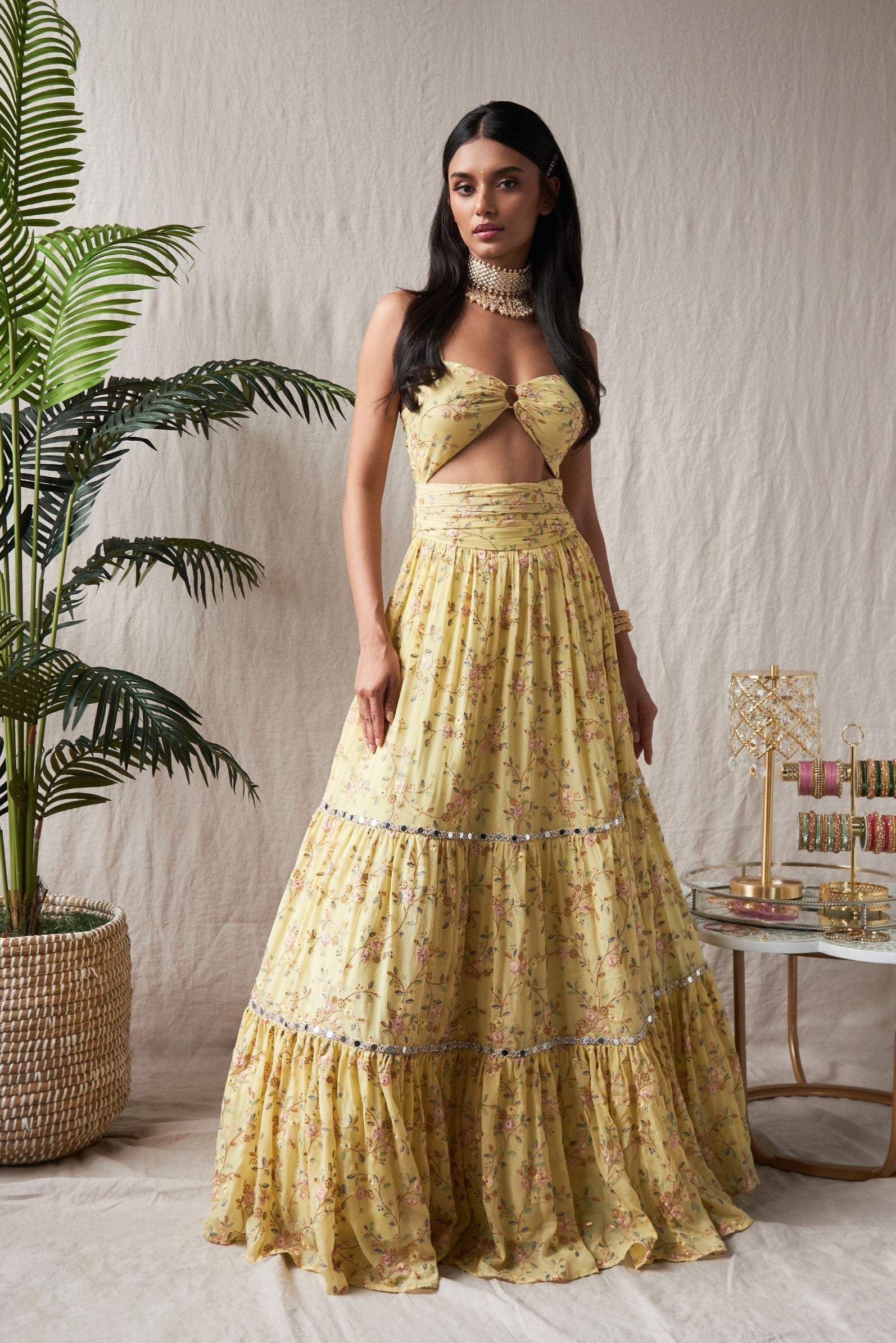 Chandani – yellow dress, bisouNYC