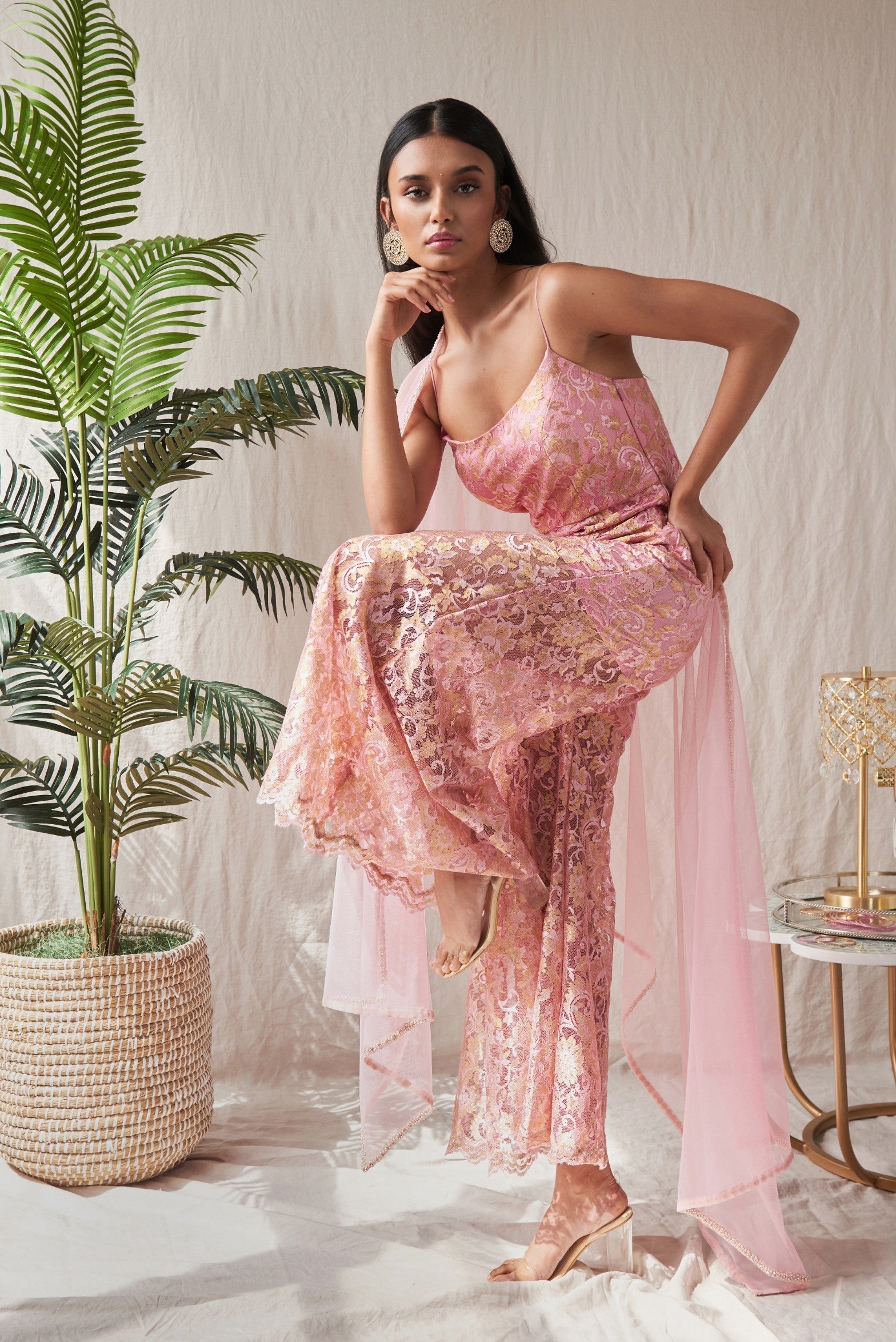 Nisha – pink suit, bisouNYC