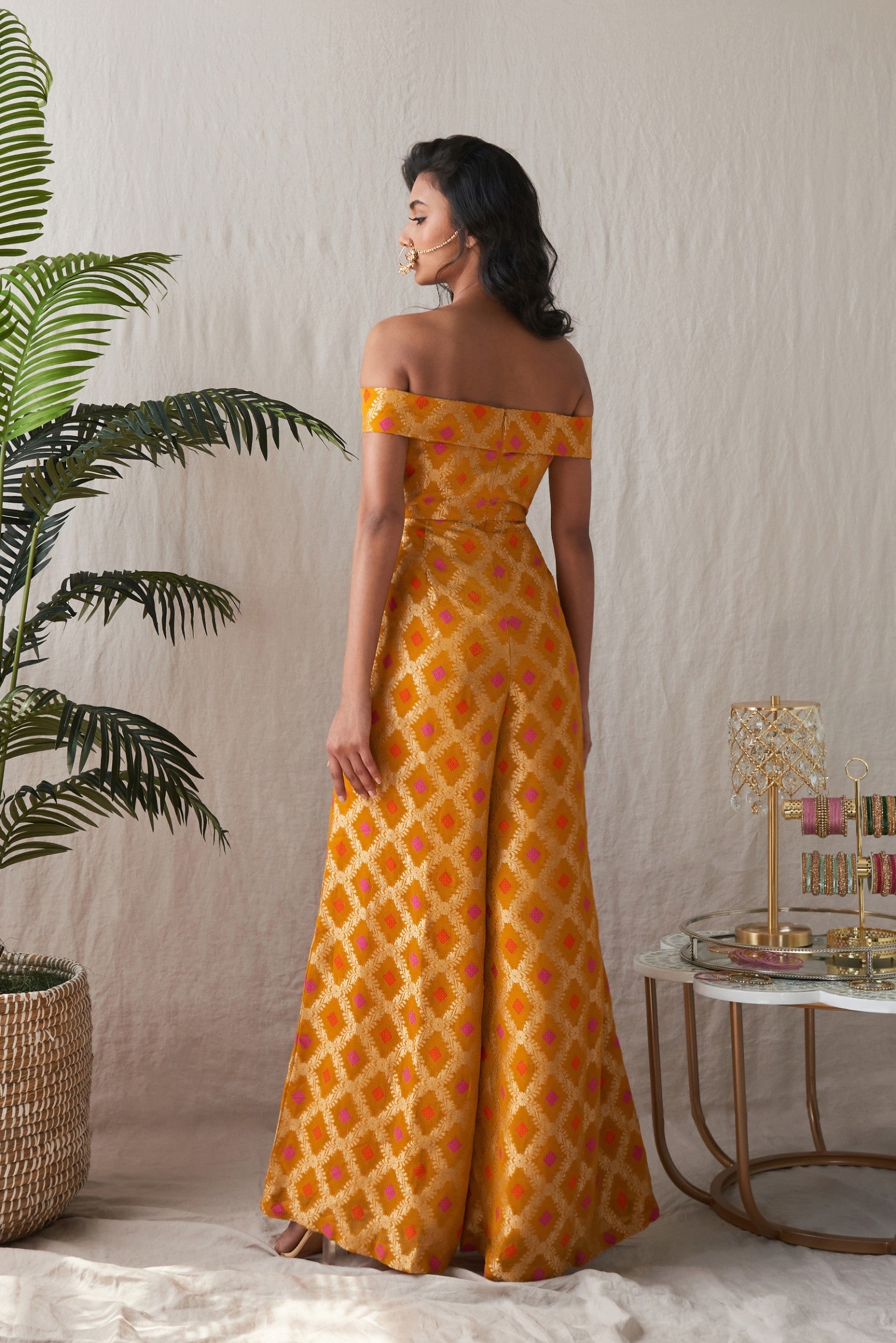 Asha – mustard suit, bisouNYC