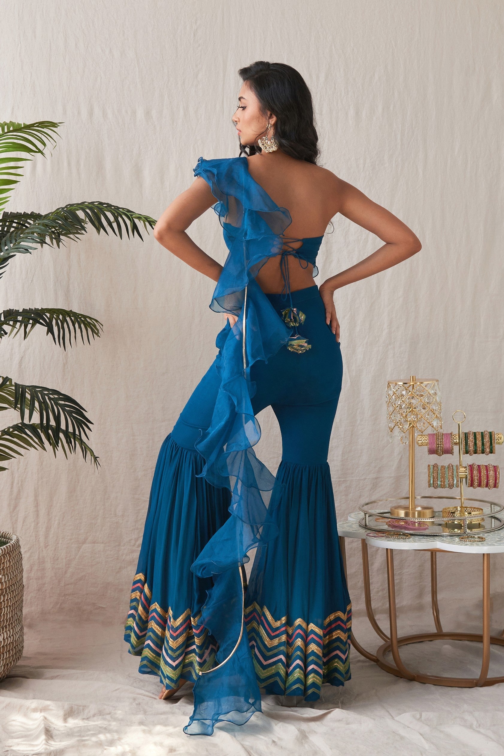 Moorni – teal suit, bisouNYC