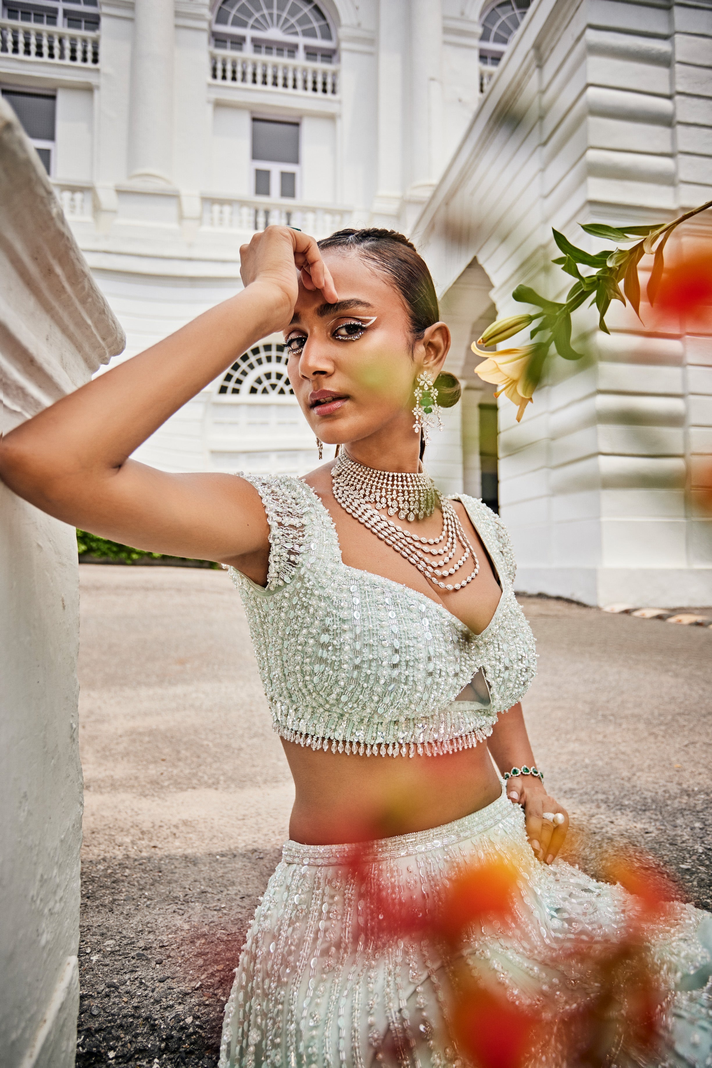 Chanel – net lehenga, bisouNYC