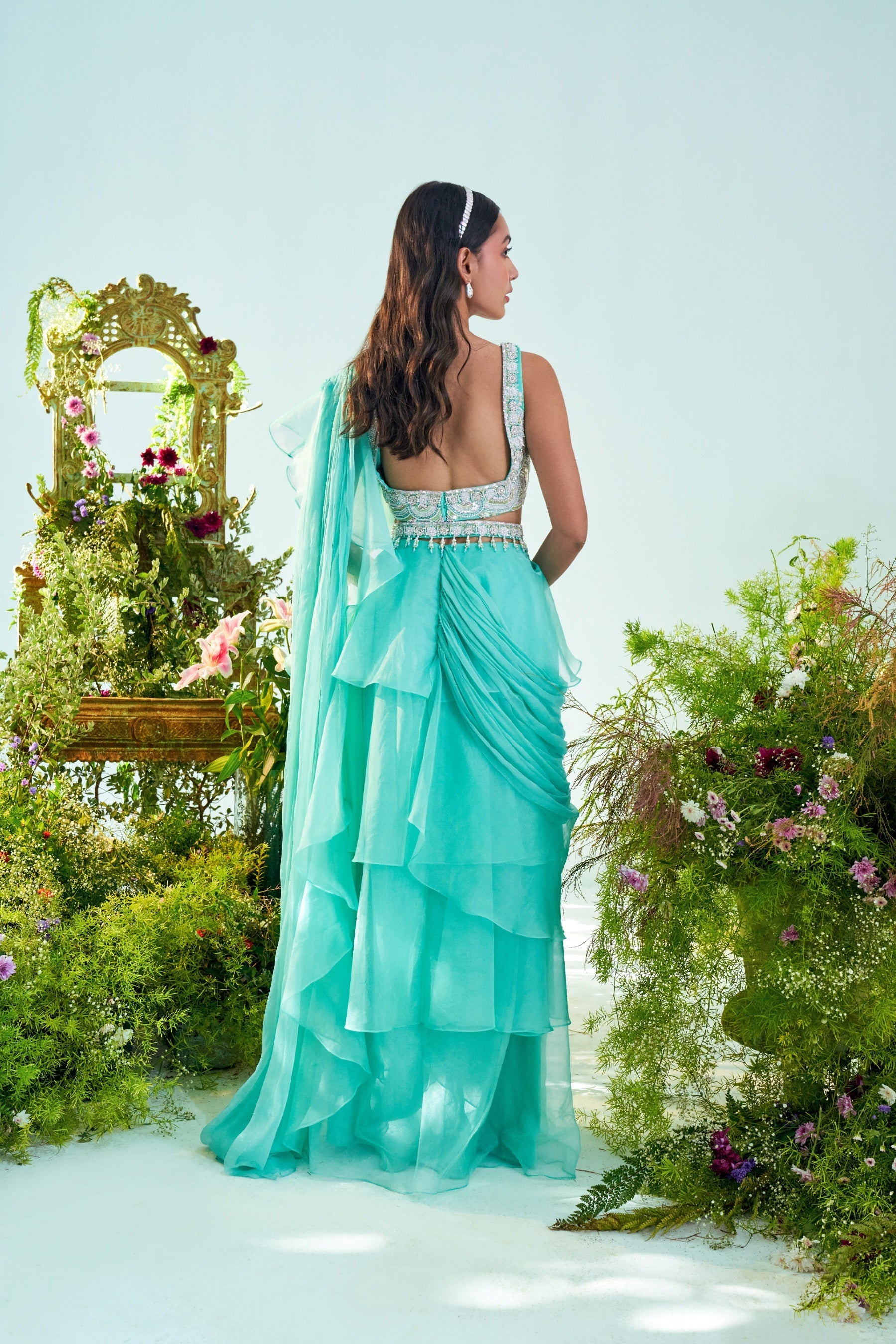 Chloe – organza saree, bisouNYC