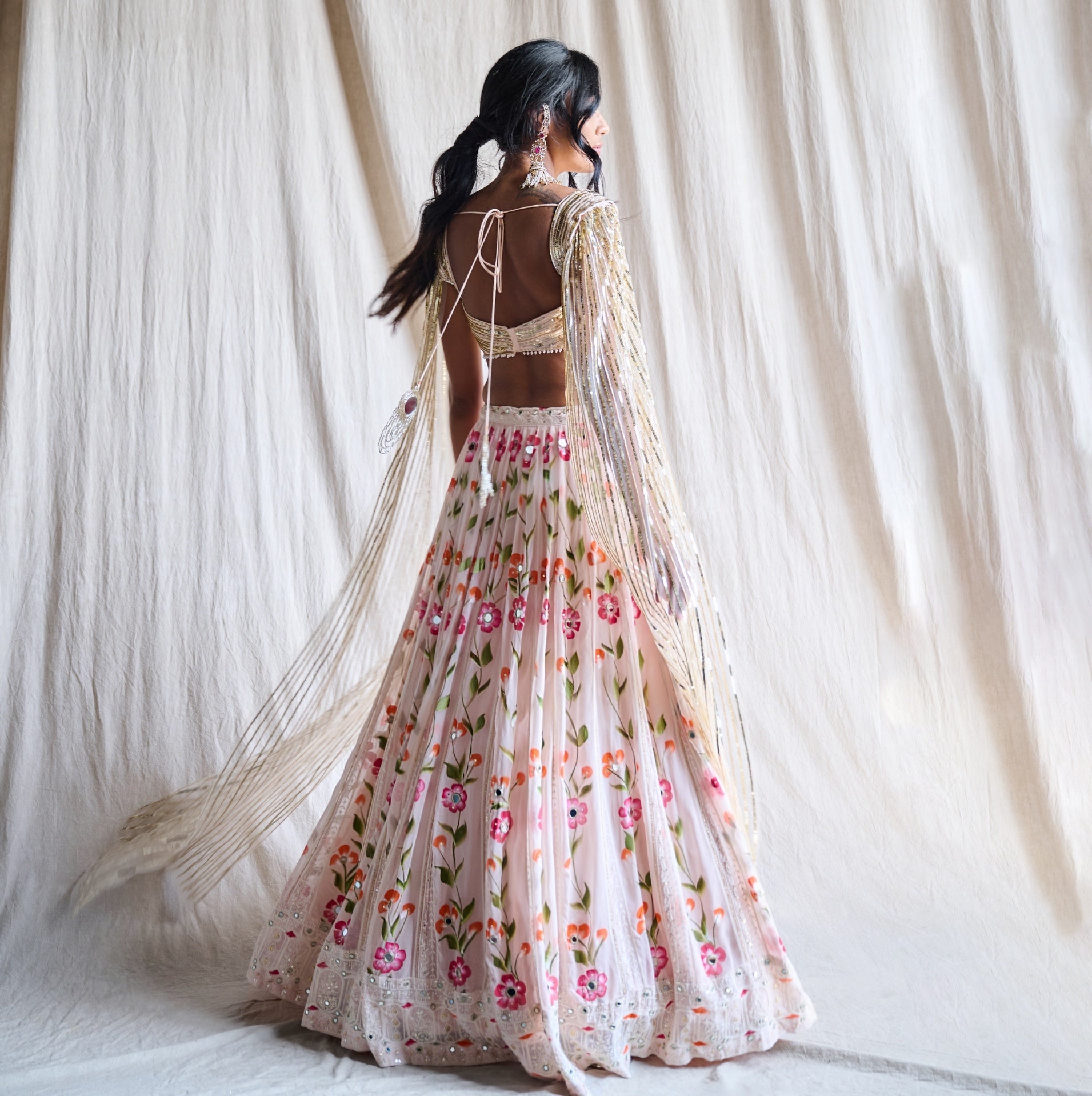 Dawn – pink lehenga, bisouNYC