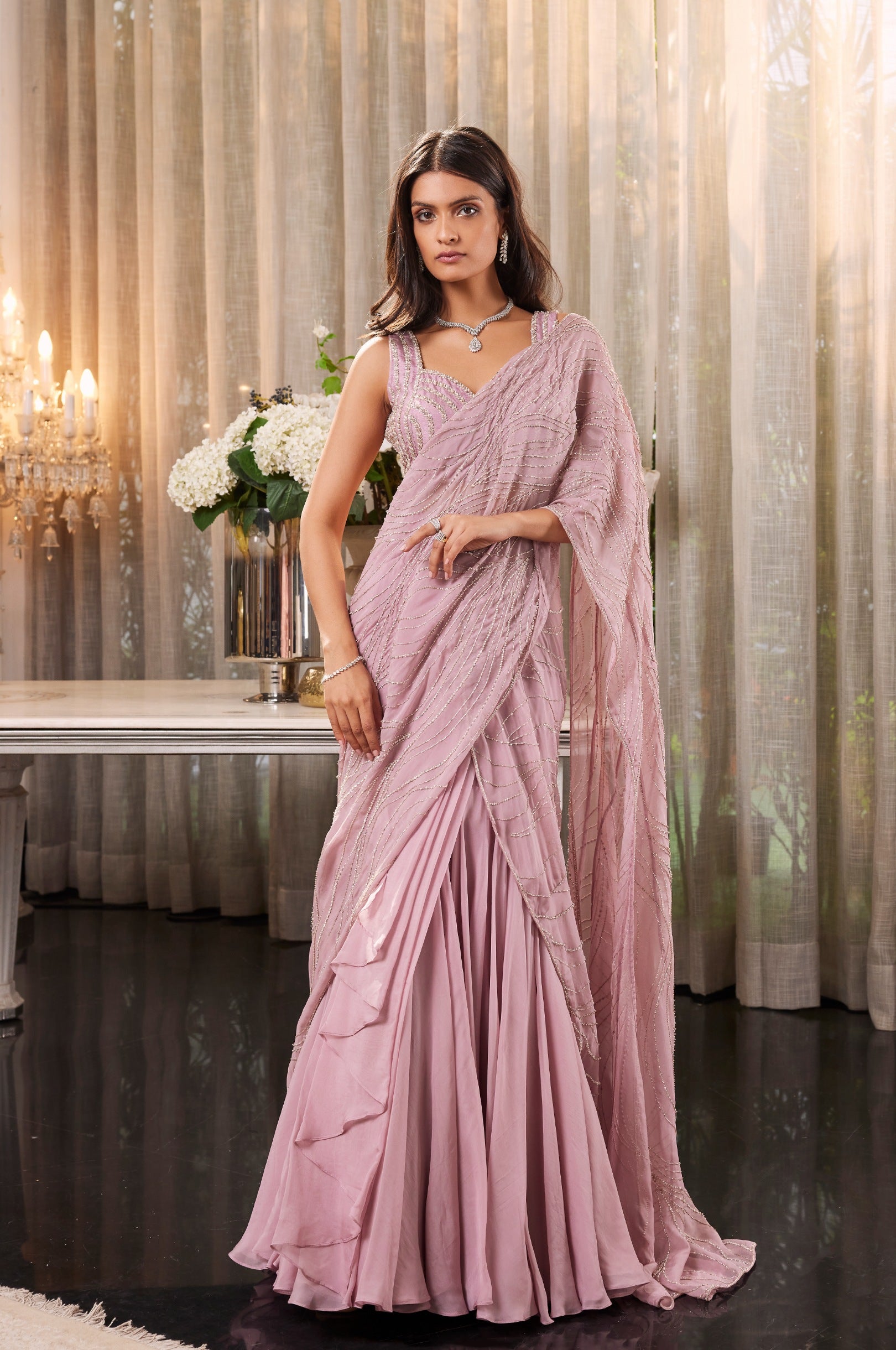 Eartha – organza lehenga, bisouNYC
