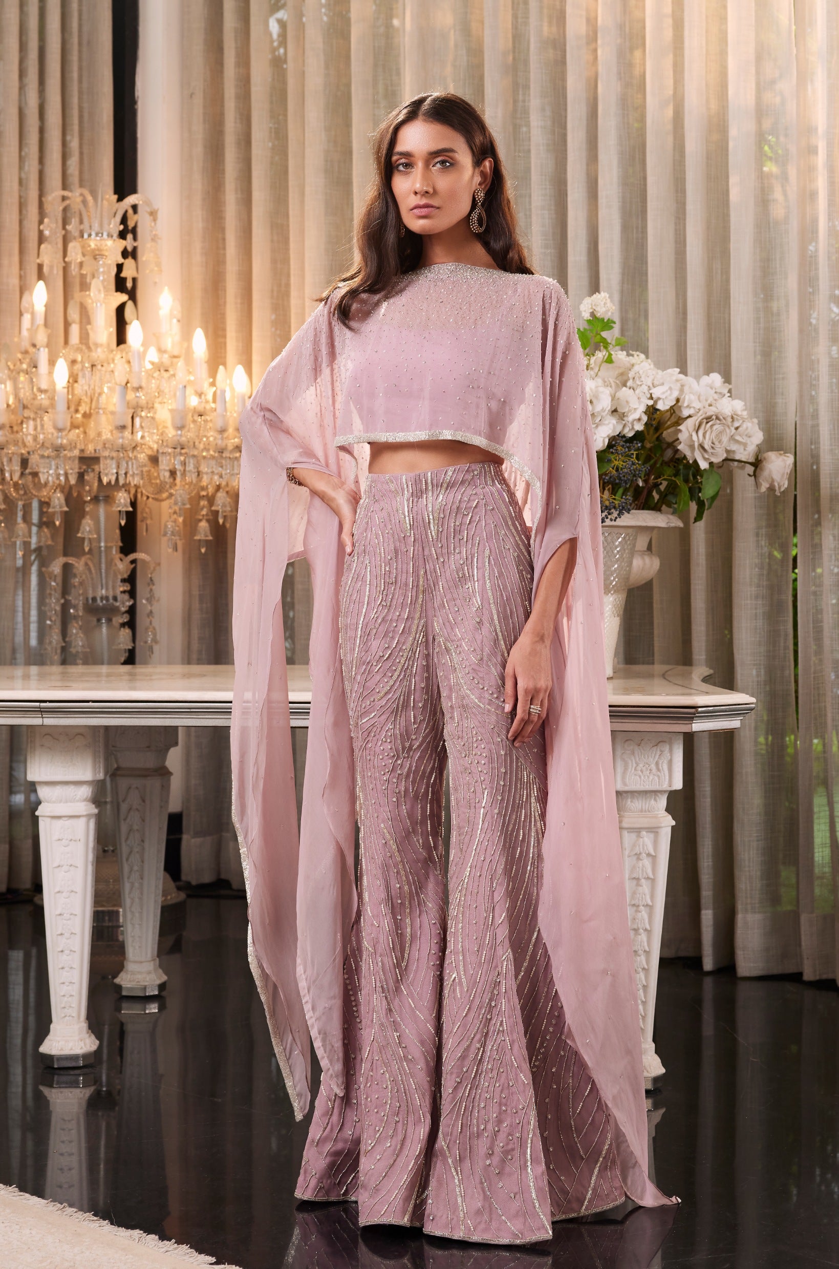 Ena – lilac organza suit, bisouNYC
