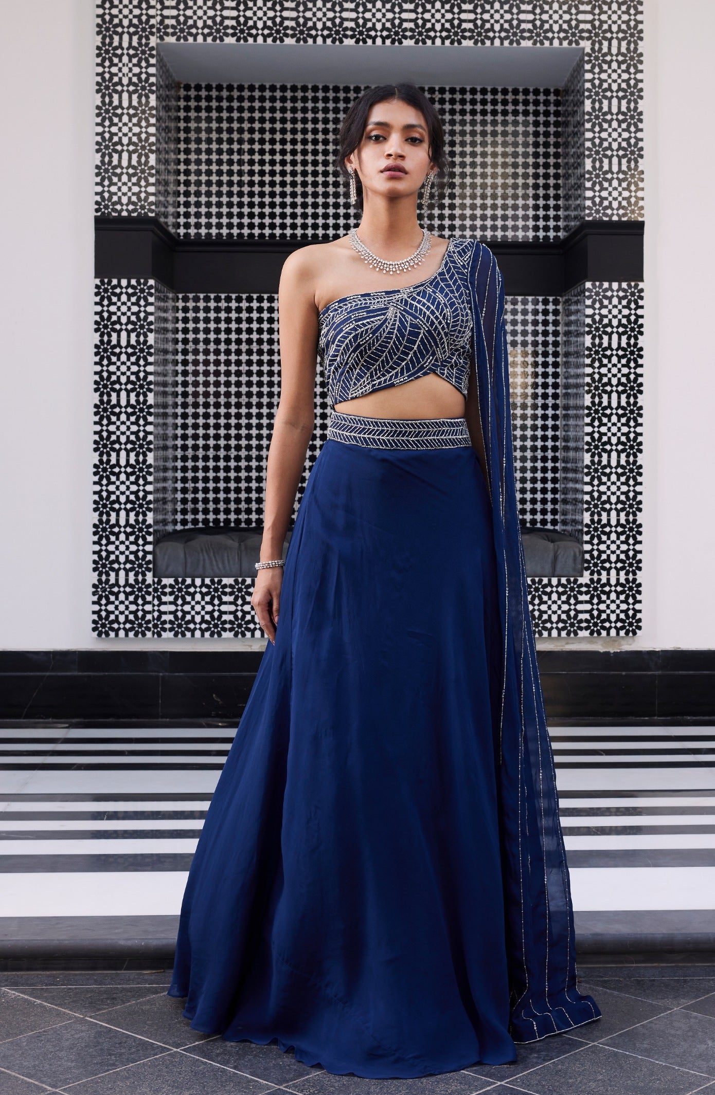 Erika – organza lehenga, bisouNYC