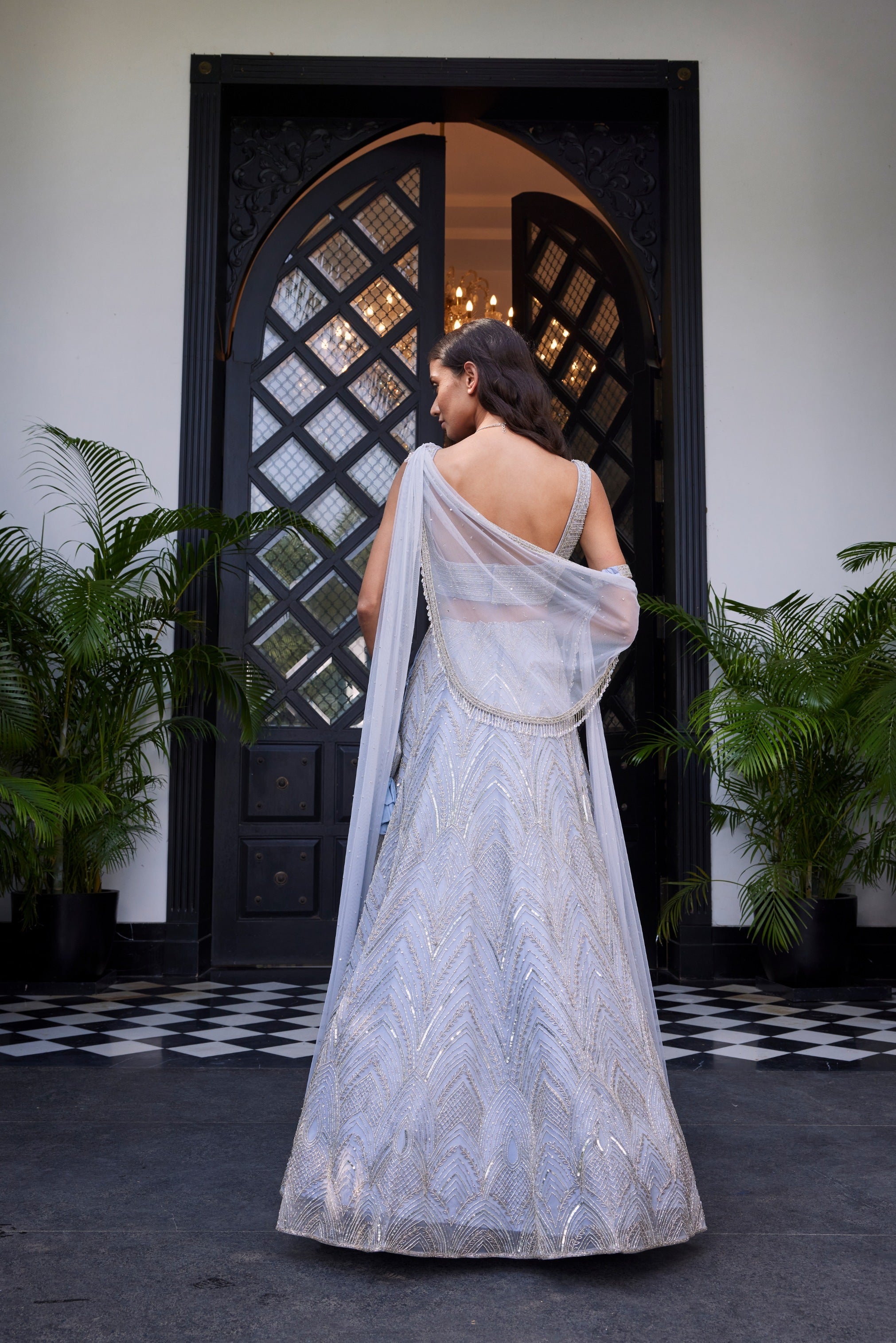 Eydis – net lehenga, bisouNYC