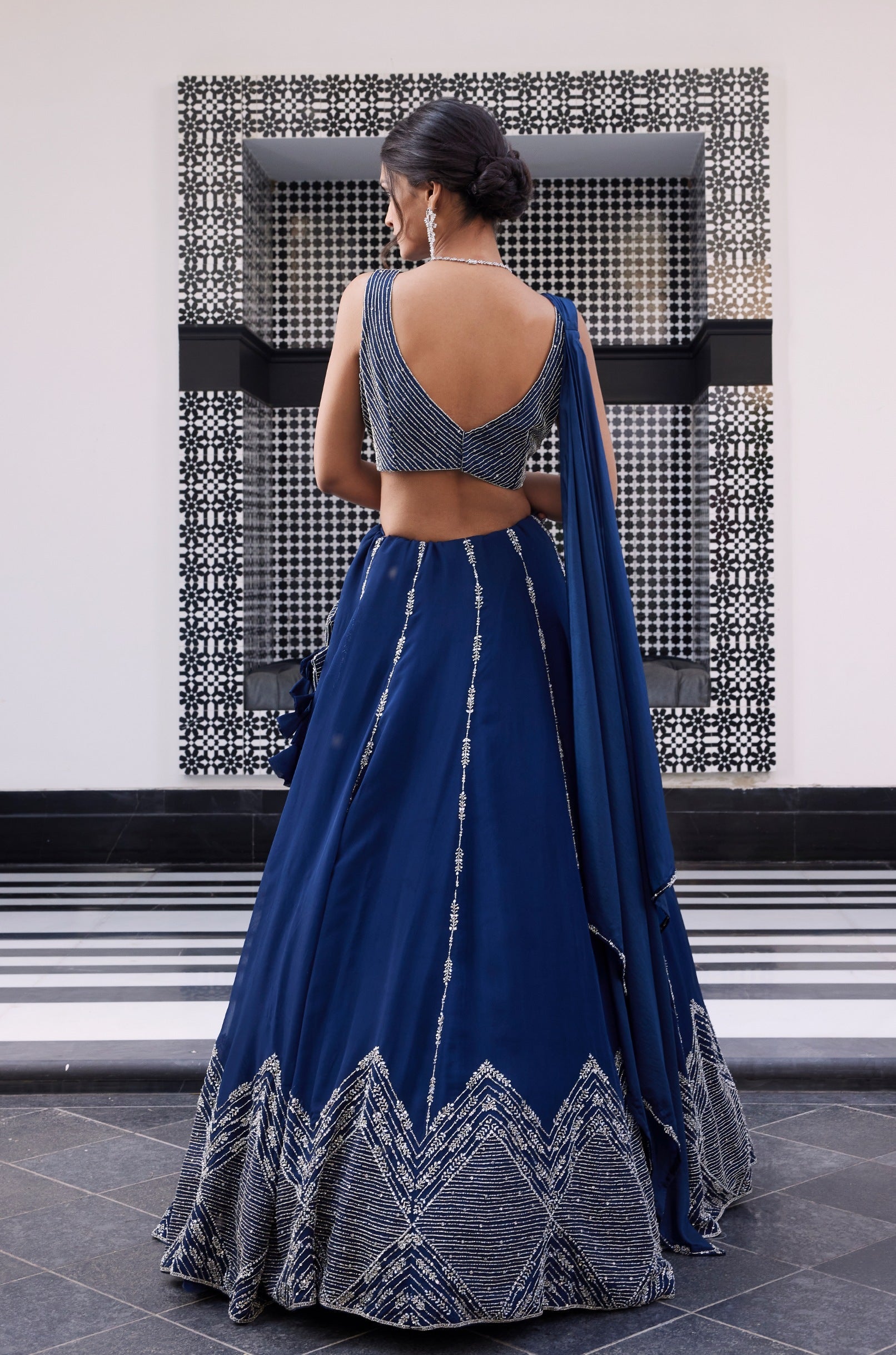Ezra – organza lehenga, bisouNYC