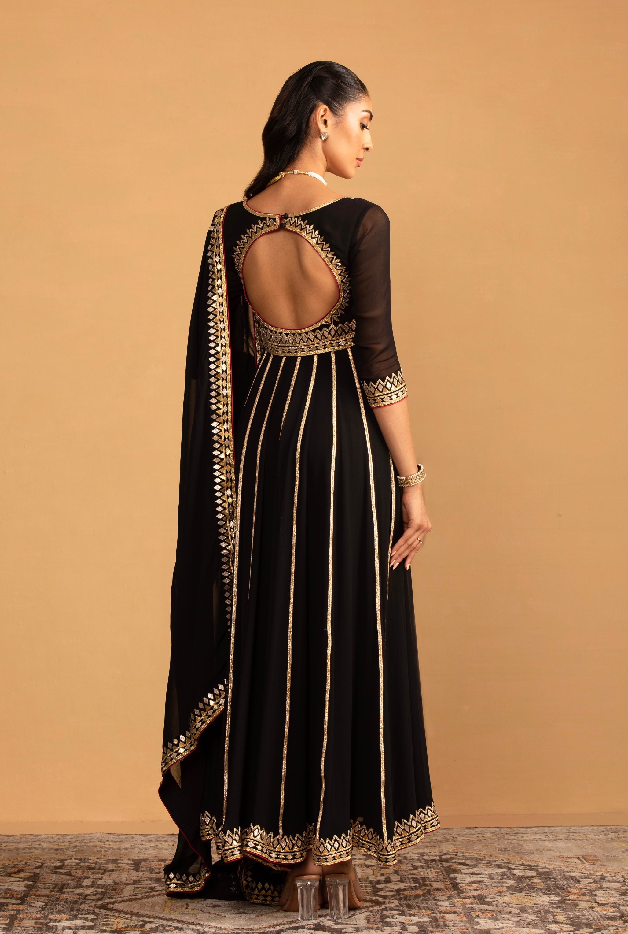 Gauri – purple georgette suit, bisouNYC