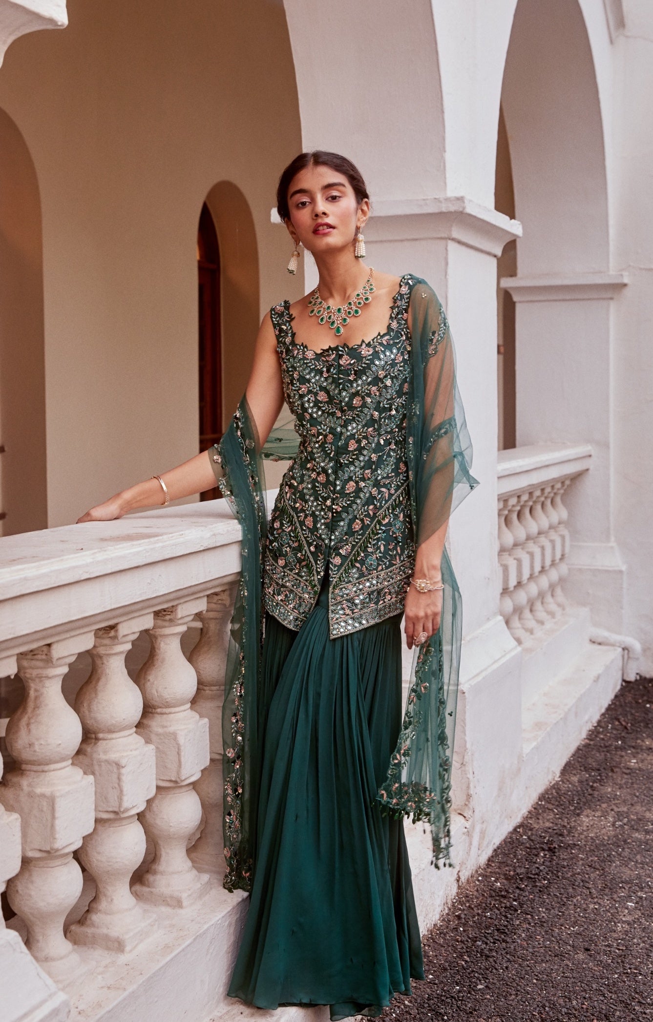 Farah – teal suit, bisouNYC