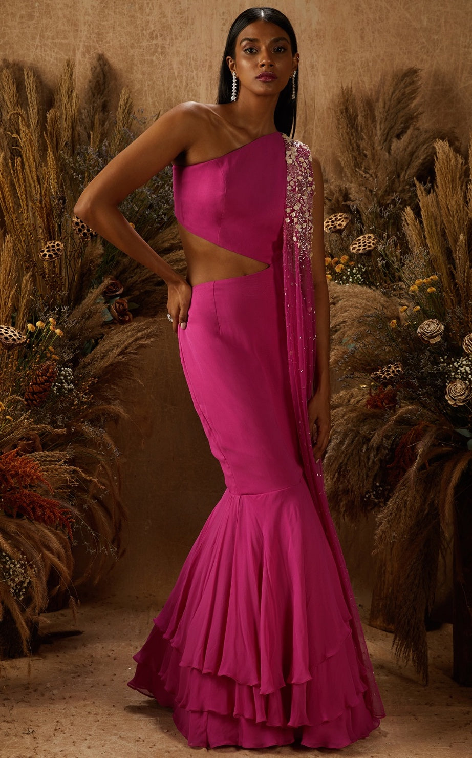 Feya – pink georgette lehenga, bisouNYC