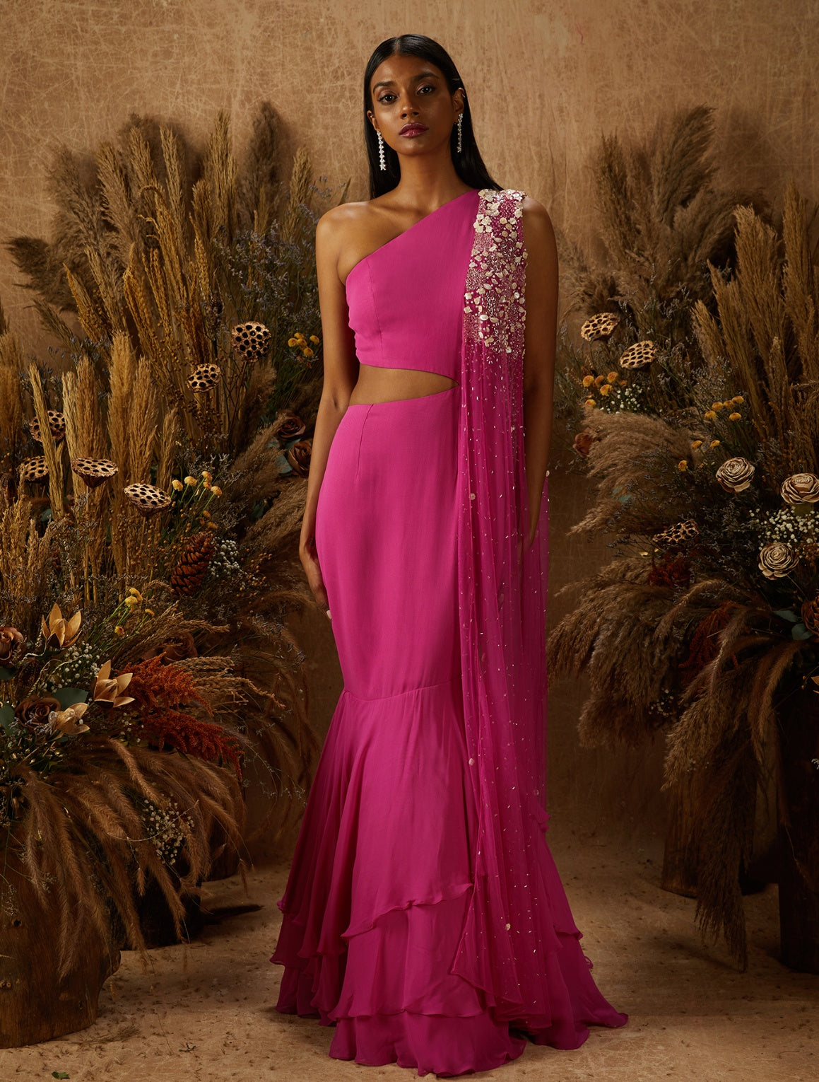 Feya – pink georgette lehenga, bisouNYC