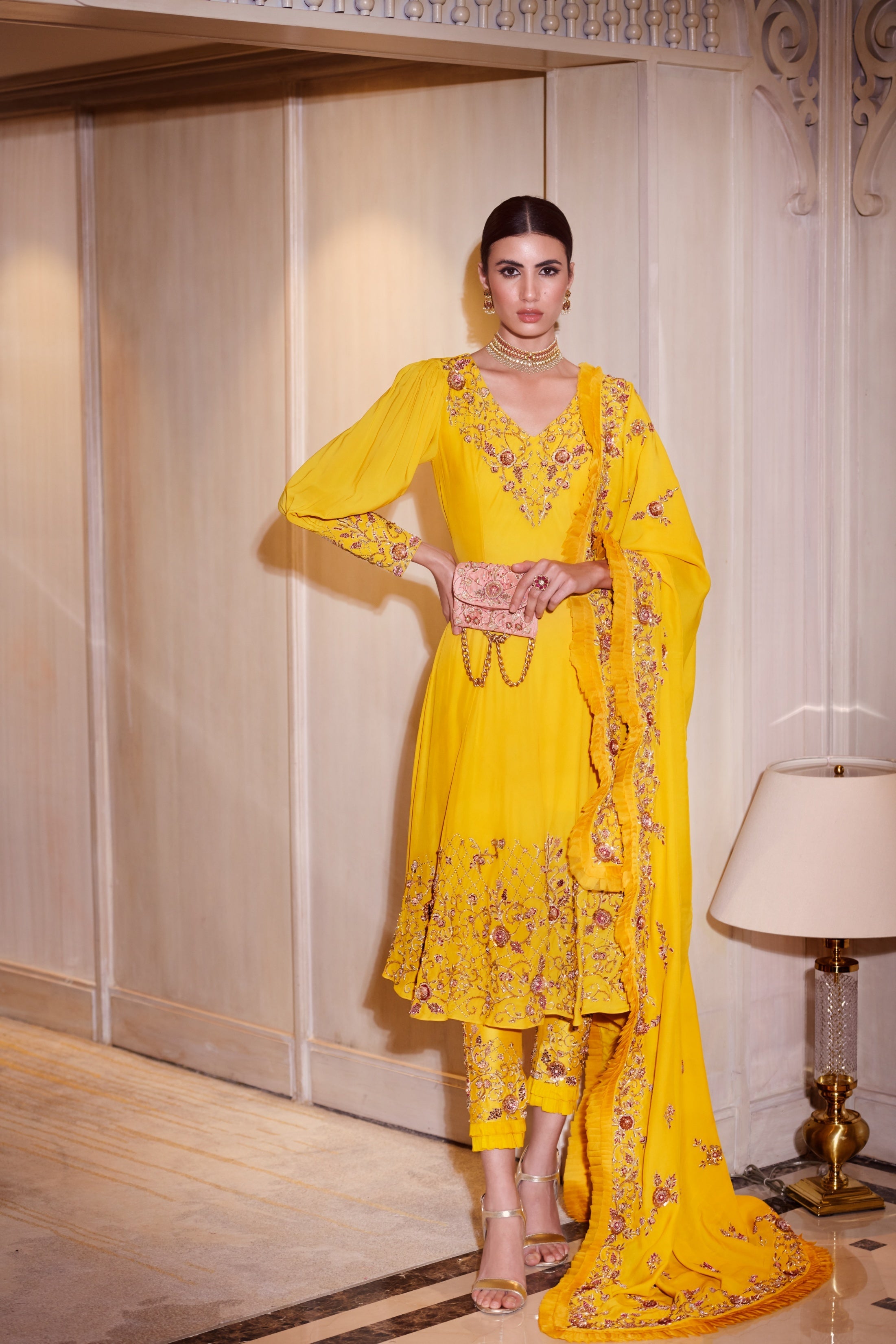 Gauri – georgette suit, bisouNYC