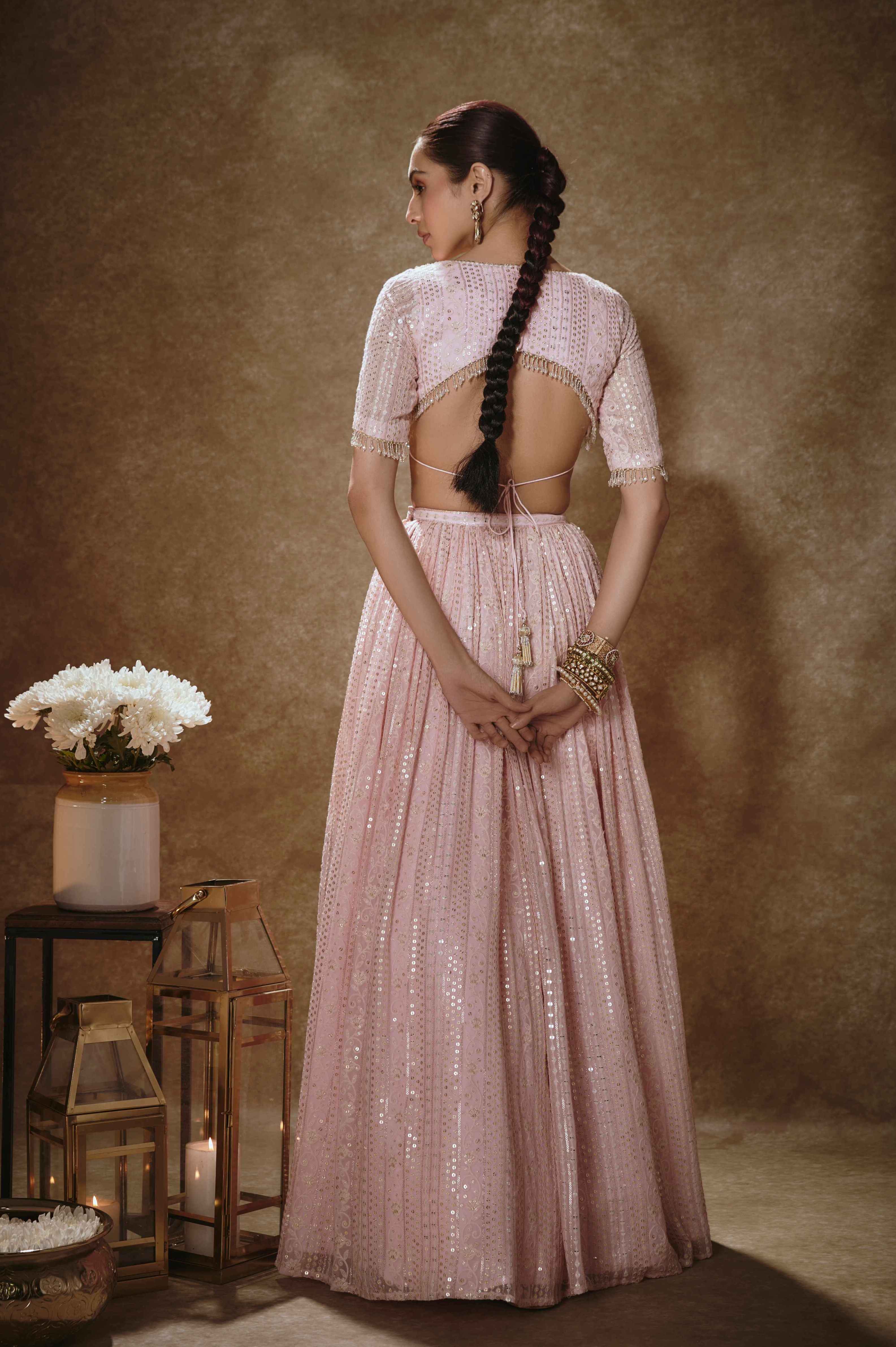 Gul – pink lehenga, bisouNYC