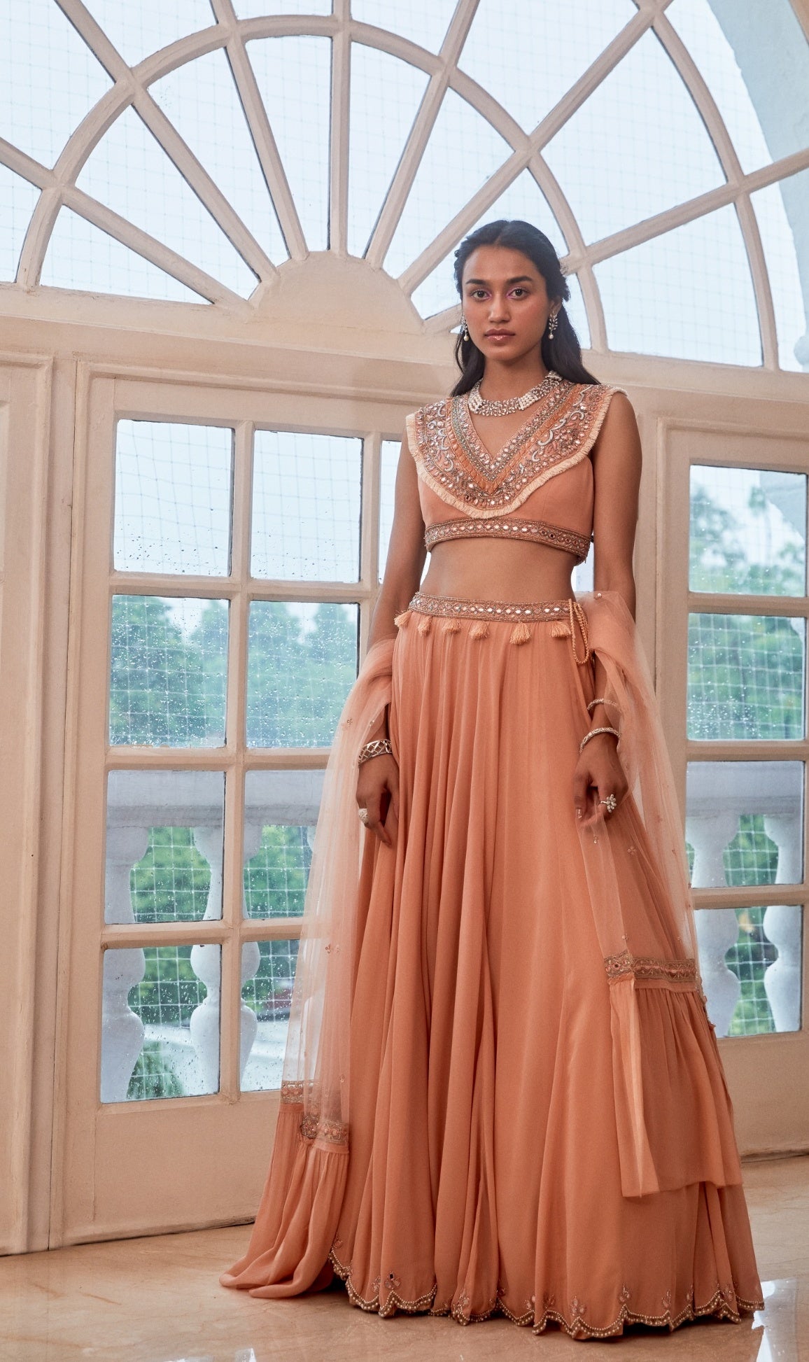 Heena – rose lehenga, bisouNYC