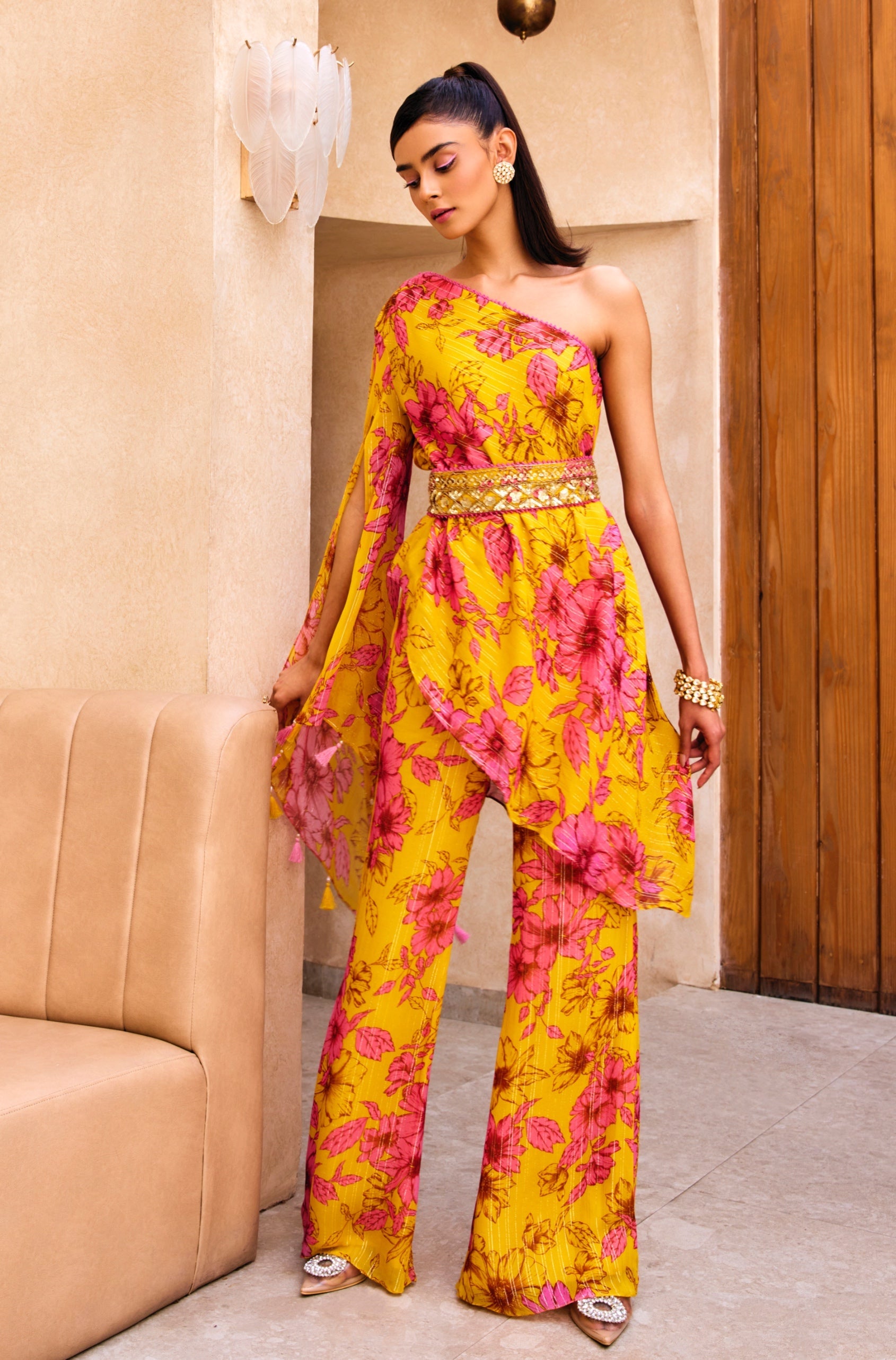 Hetal – pink georgette suit, bisouNYC