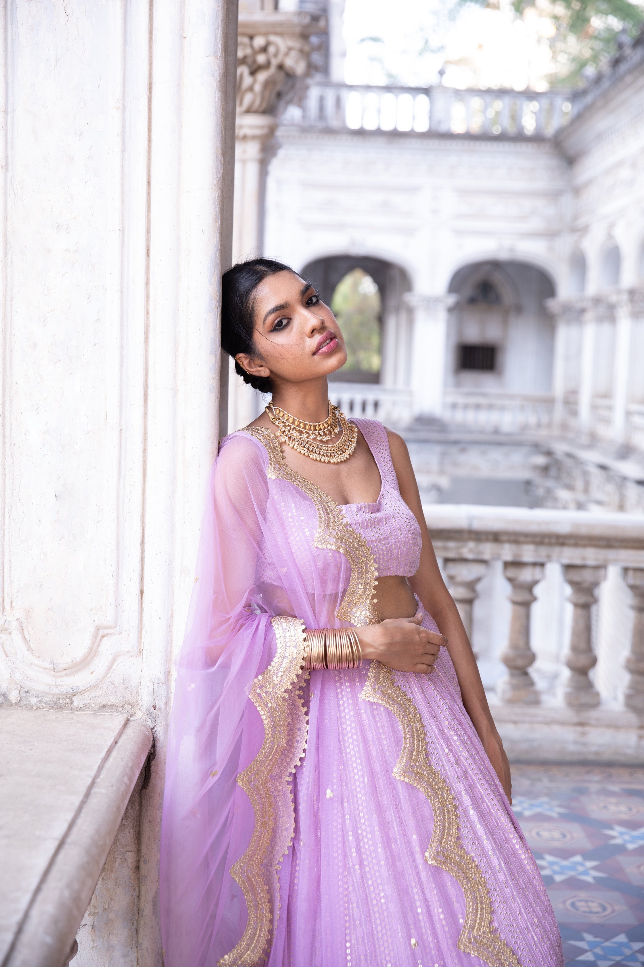 Ira – lilac lehenga, bisouNYC